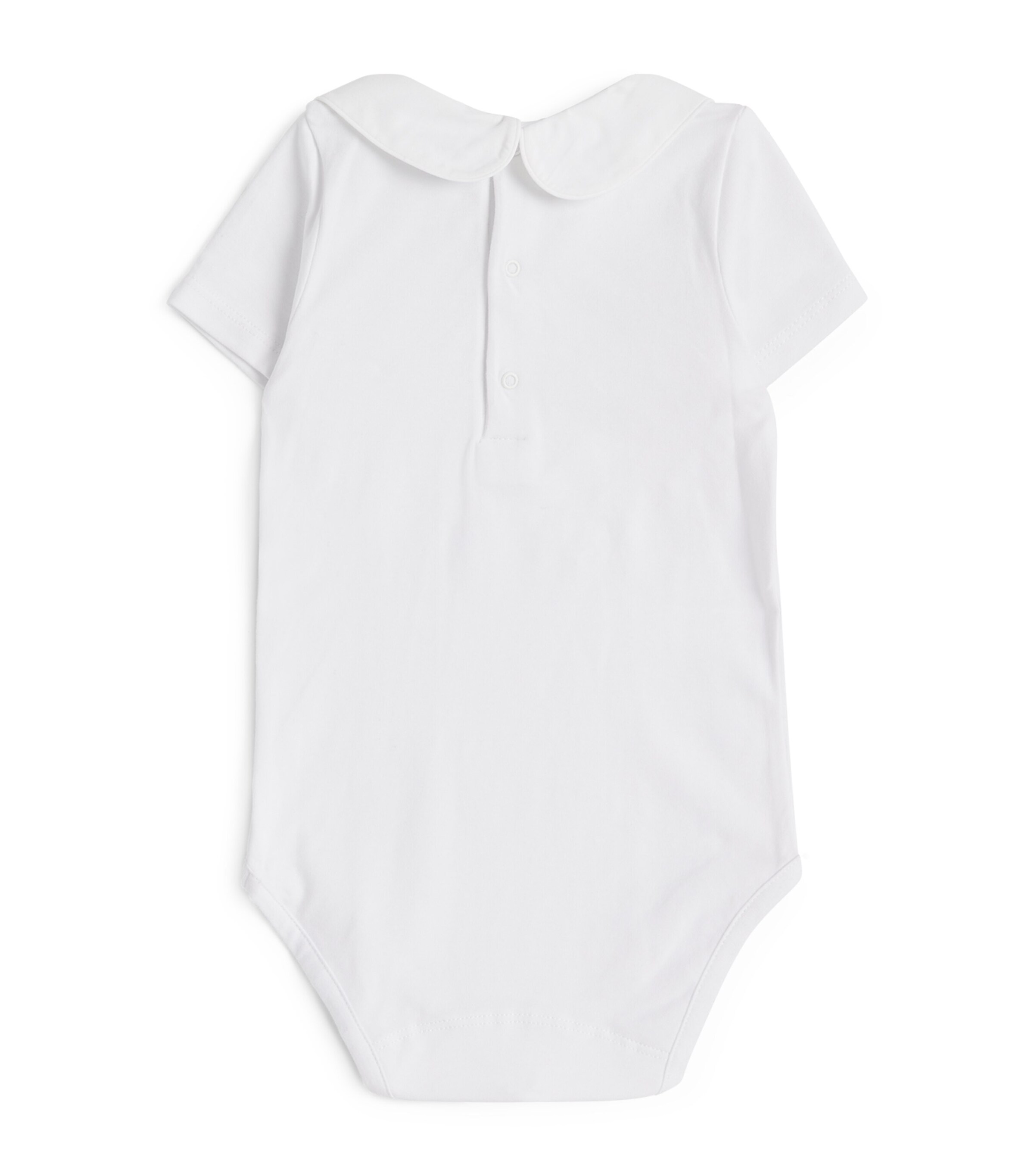 Trotters Embroidered Milo Bodysuit (3-24 Months) White Image 3