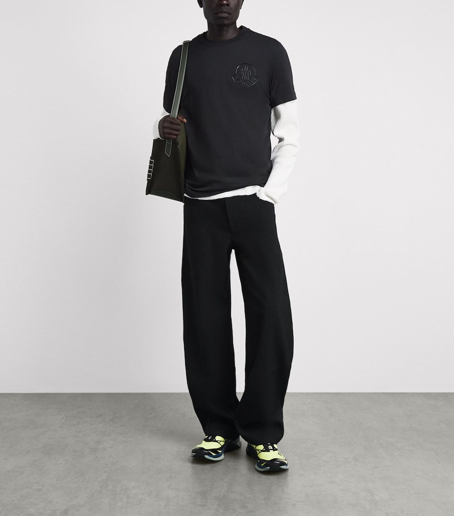 Moncler Mens Cotton Logo T-Shirt Image 2
