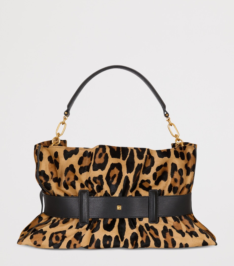 Medium Leopard Anthem Shoulder Bag WKS MULTI/ NOIR Image 2