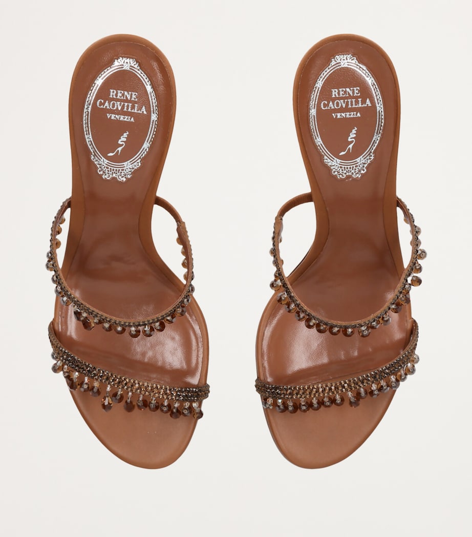 Embellished Chandelier Mules 80 BROWN Image 5