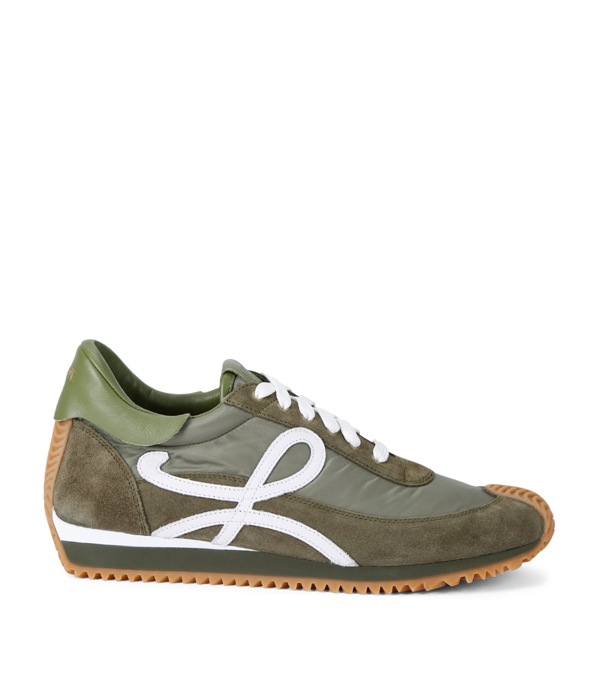 Shop Loewe Flow Runner Sneakers In Green