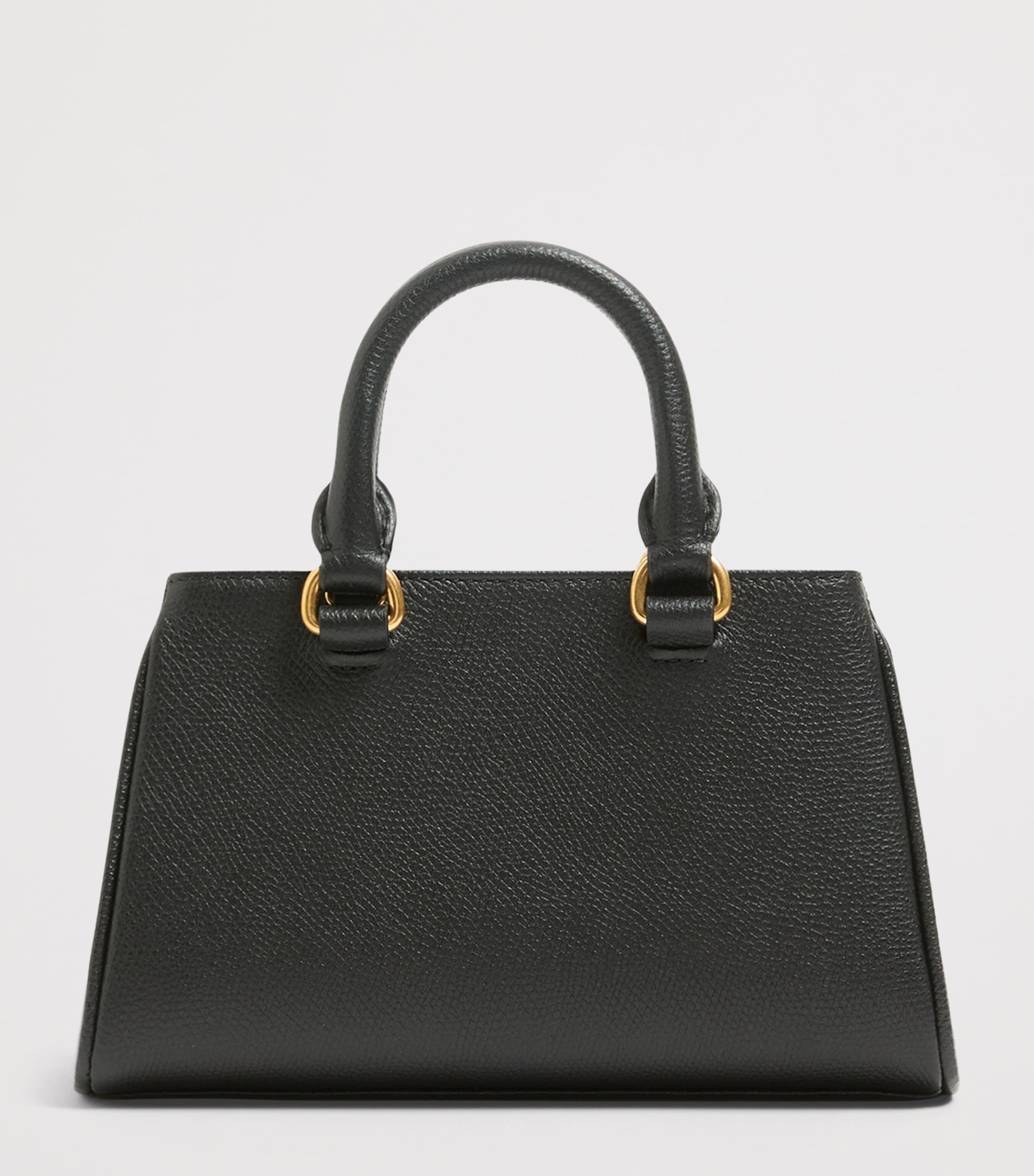 Valentino Garavani Mini Leather VLogo Signature Top-Handle Bag Image 4