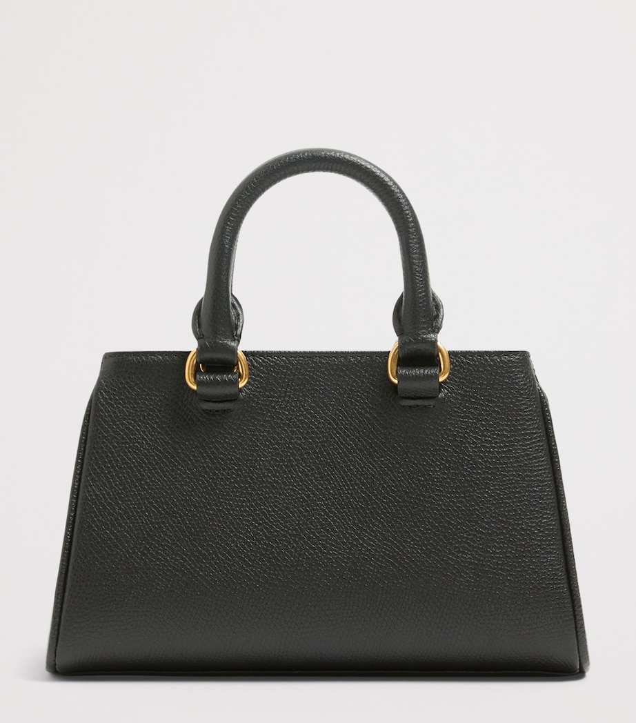 Valentino Garavani Mini Leather VLogo Signature Top-Handle Bag Image 4