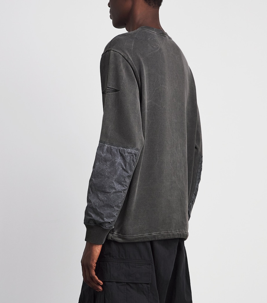 Stone Island Mens Cotton Dyed Vanisé Sweatshirt Image 5