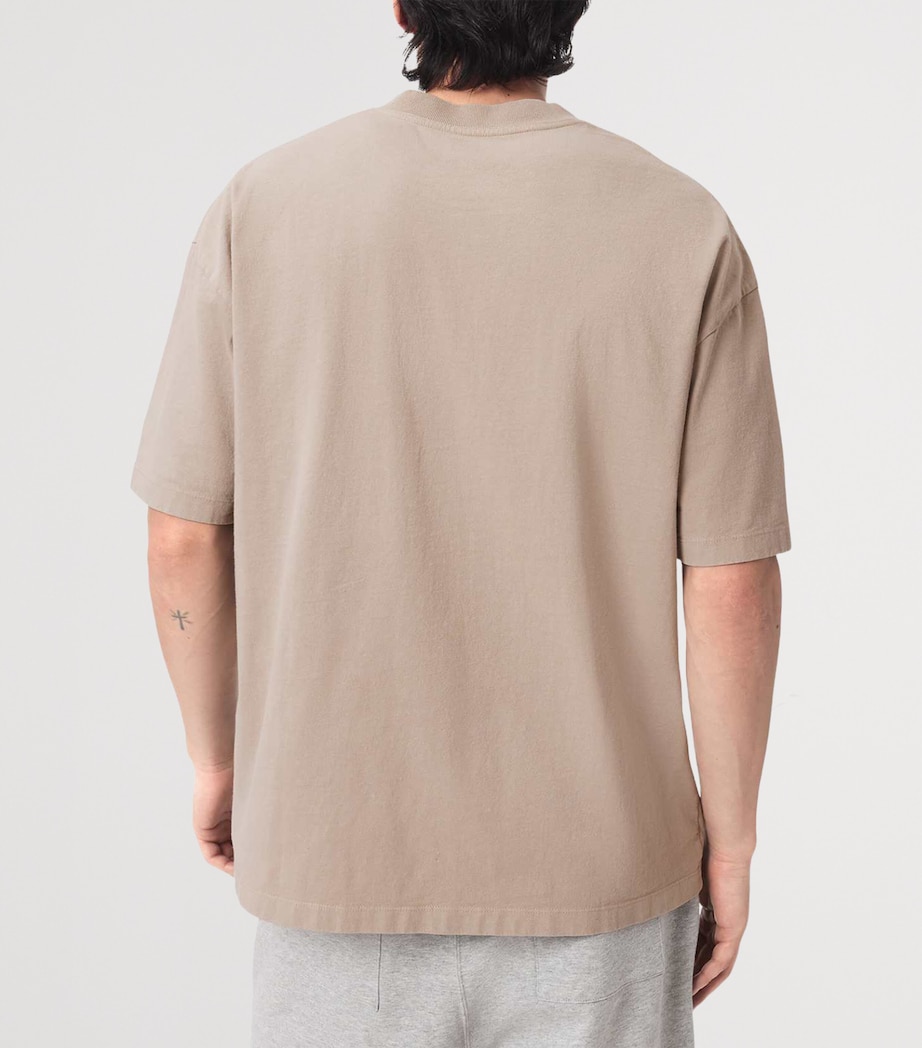 AllSaints Mens Organic Cotton Xander T-Shirt Dusk White Image 4