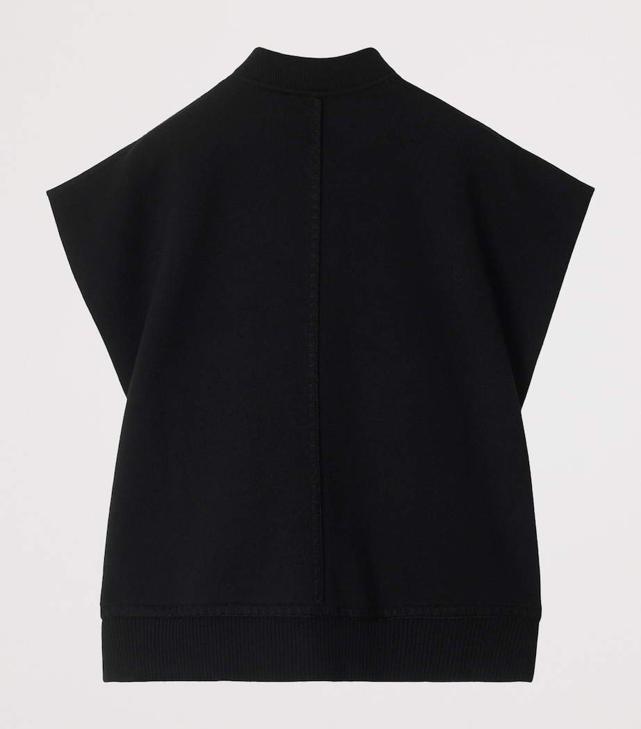 Wool-Blend EKD Cape (6-24 Months) BLACK Image 2