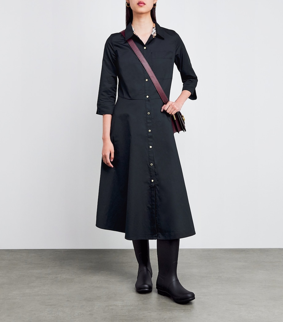 Waxed Saffron Midi Dress DARK NAVY Image 2