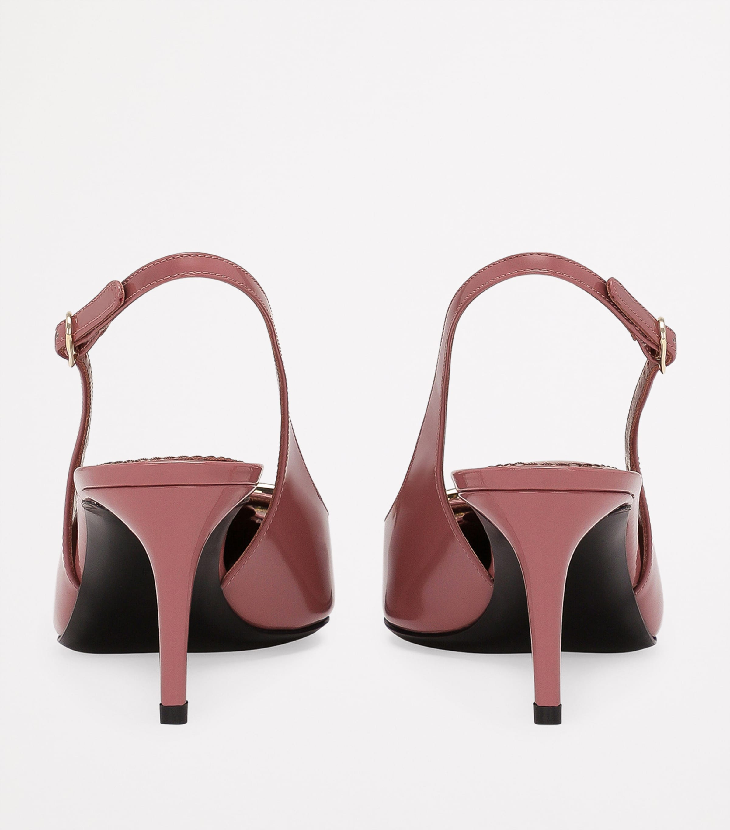 Patent Leather Slingback Pumps 60 80999-BLACK Image 5