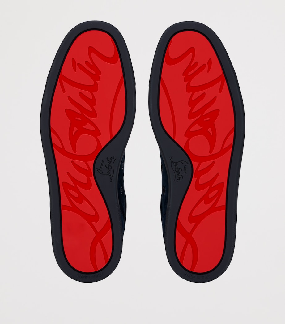 Christian Louboutin Louis Junior Orlato Suede Sneakers Image 5