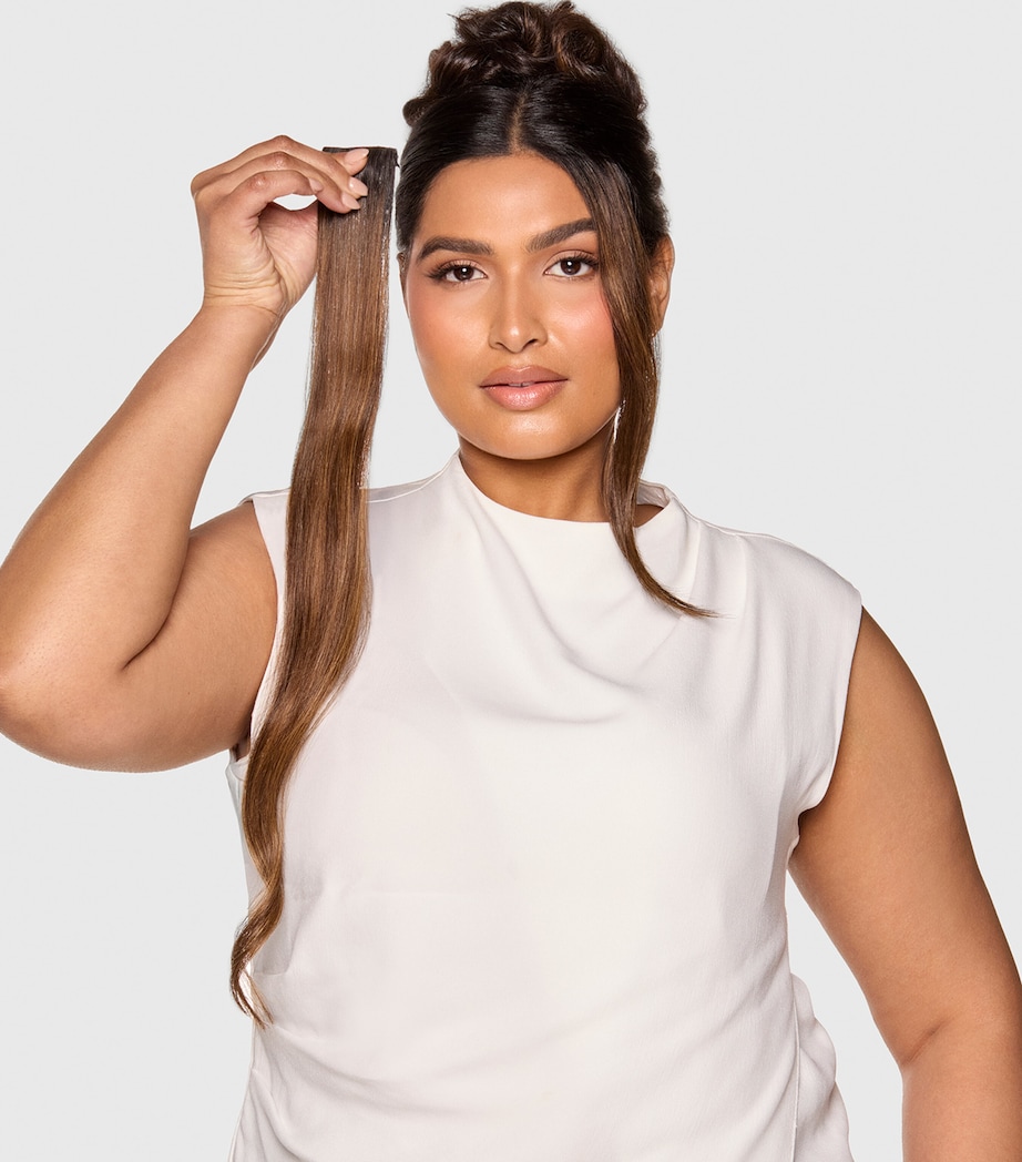 Beauty Works x Huda BARELY THERE Mix & Match Minis Clip-In Hair Extensions (20") ARABIA DOLL Image 4