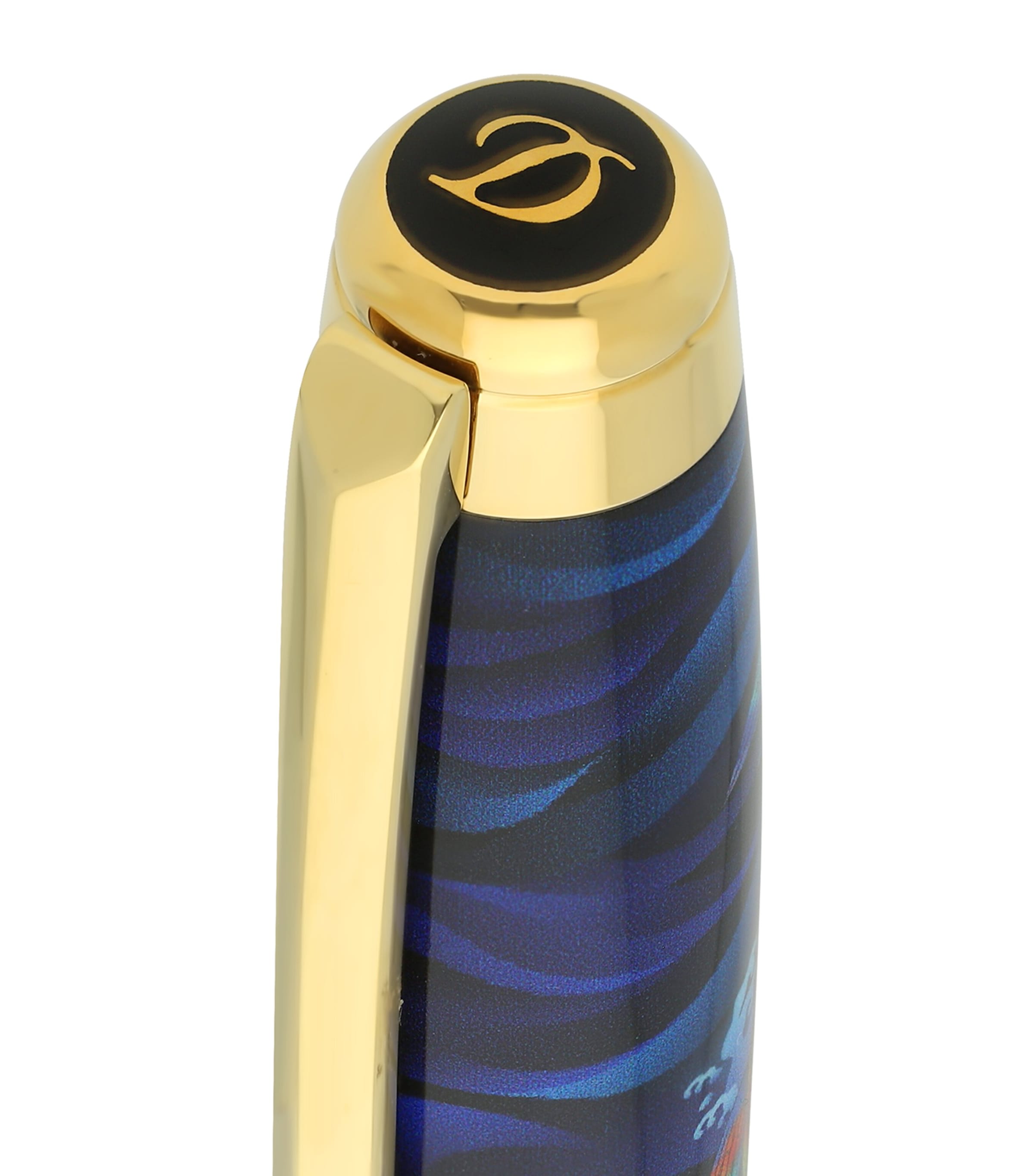 Koi Fish Eternity Rollerball Pen BLUE & GOLDEN Image 4