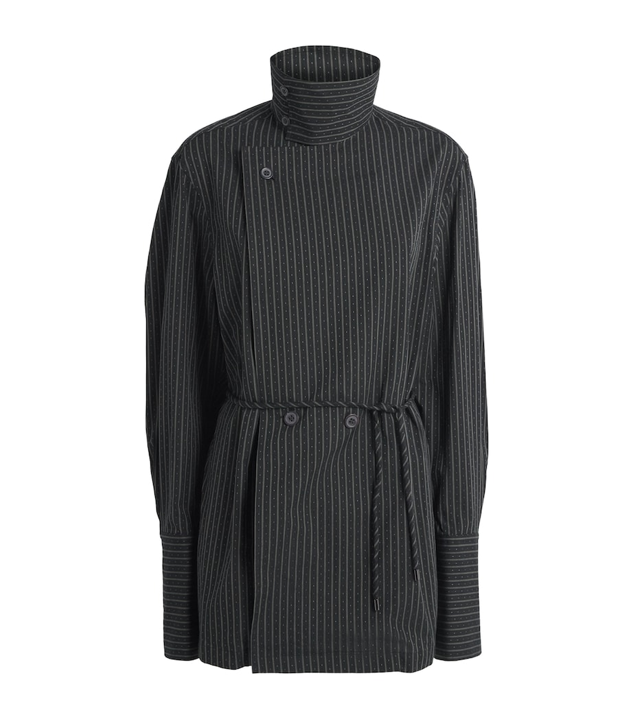 Issey Miyake Womens Cotton Monsieur Shirt Black Hued Image 1