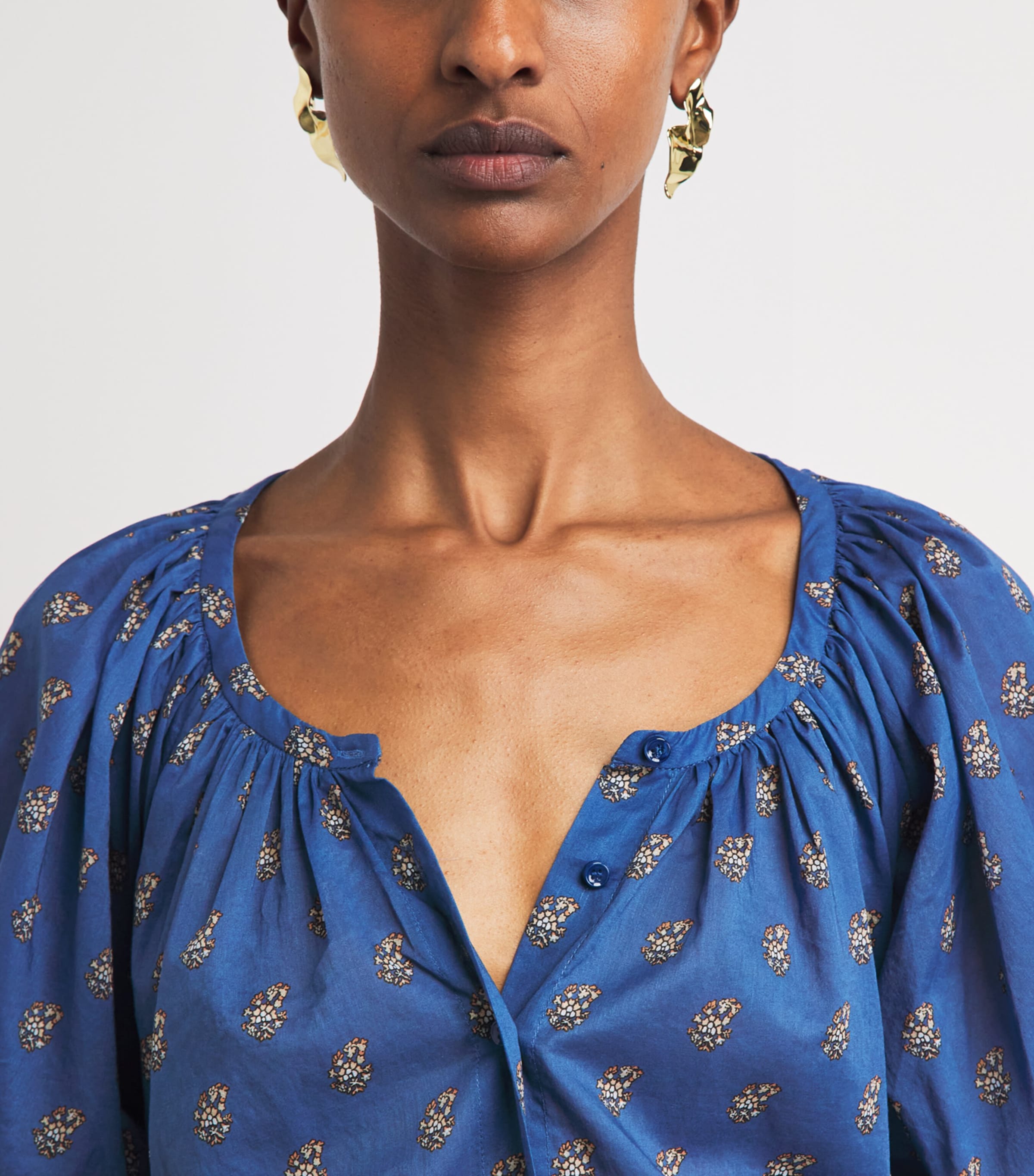 DÔEN Womens Paisley Print June Blouse Eartha Paisley Image 3