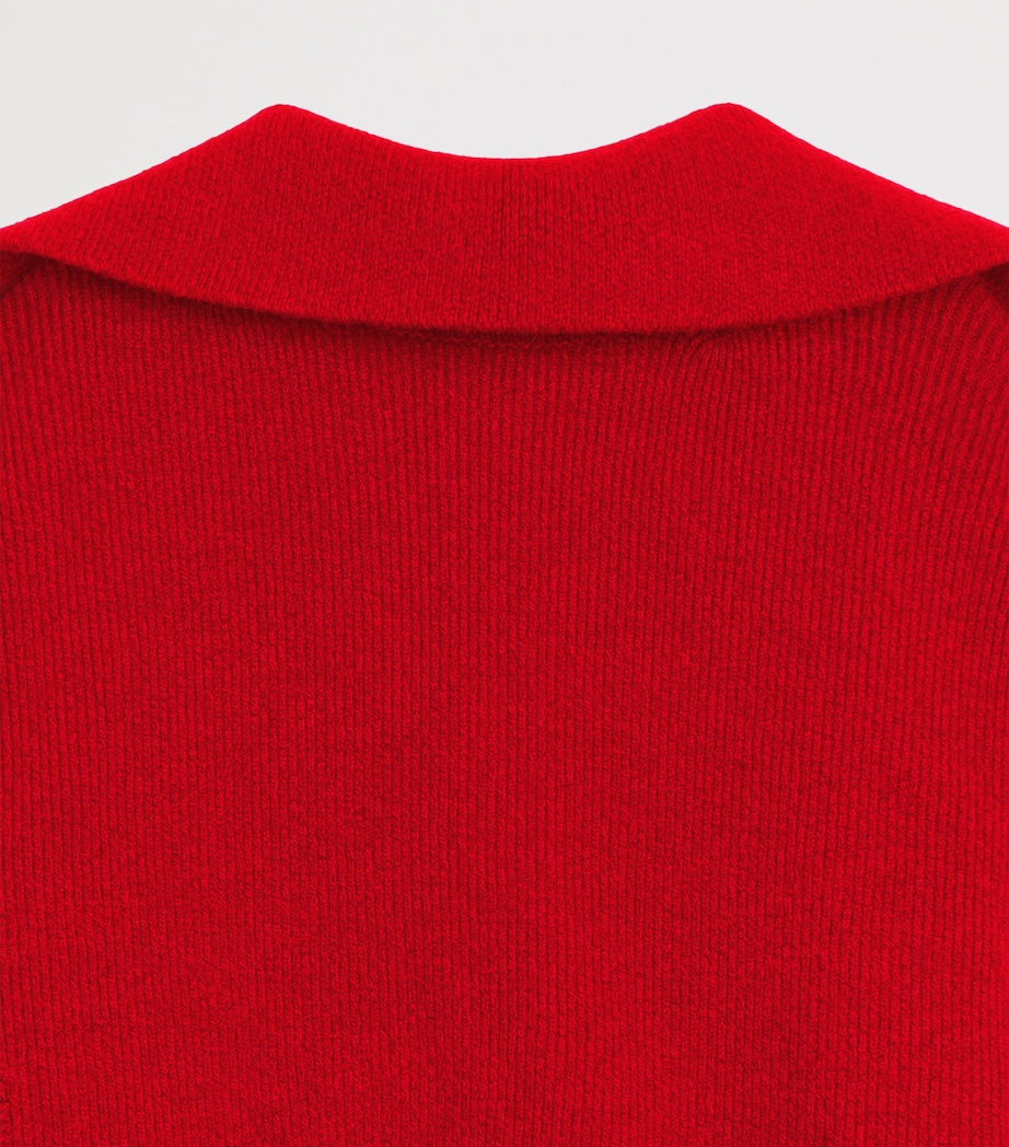 Givenchy Womens Wool-Cashmere-Blend Split Midi Dress Image 4