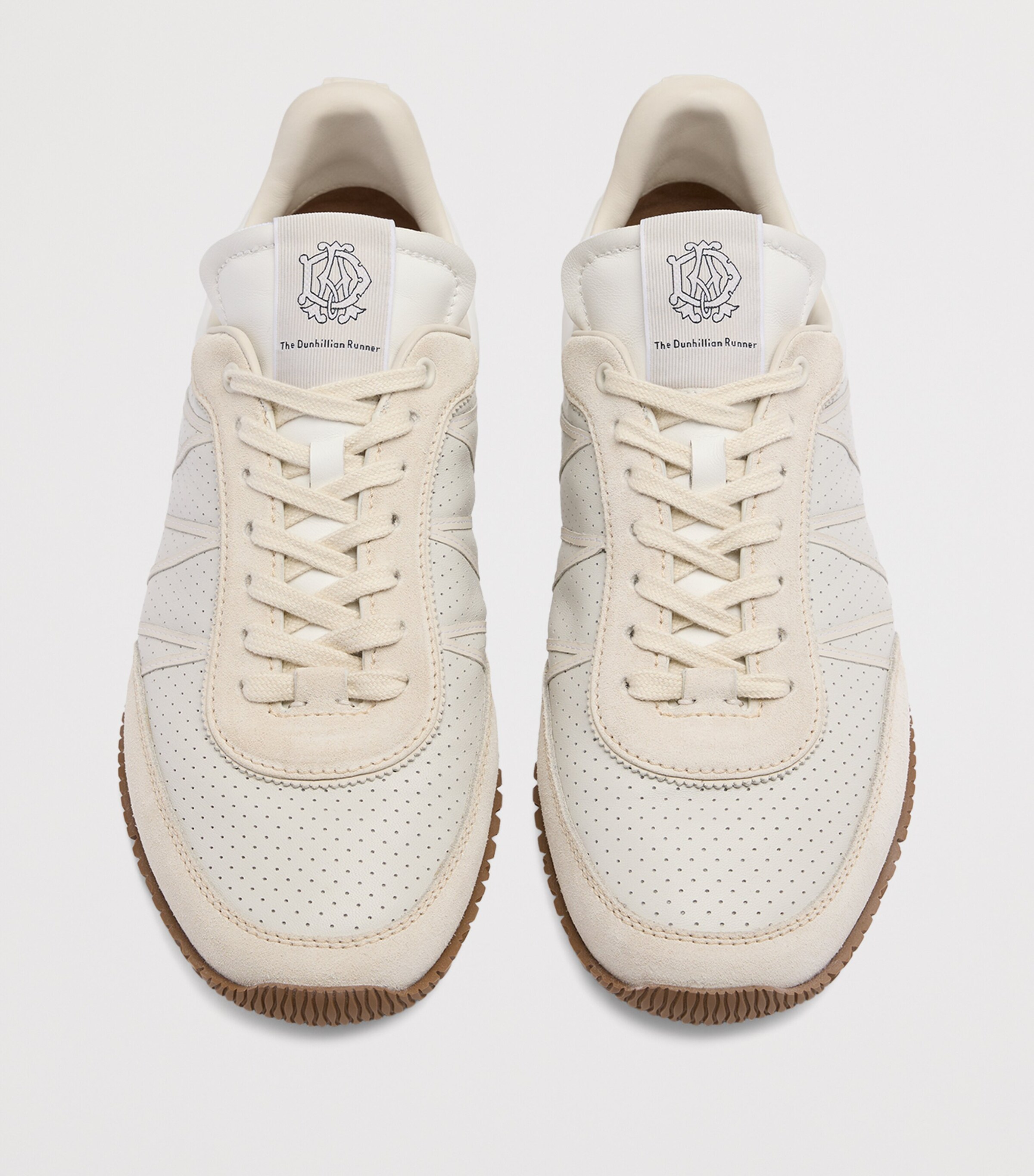 Dunhill Leather The Dunhillian Runner Sneakers White Image 5