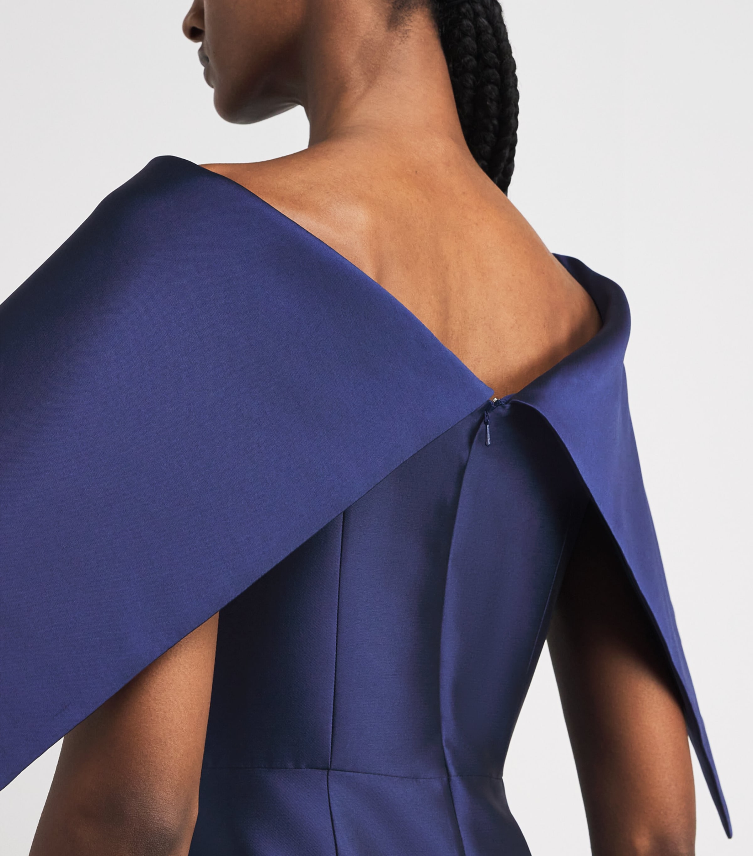 Erdem Womens Embellished Off-The-Shoulder Column Gown Beetle Image 3