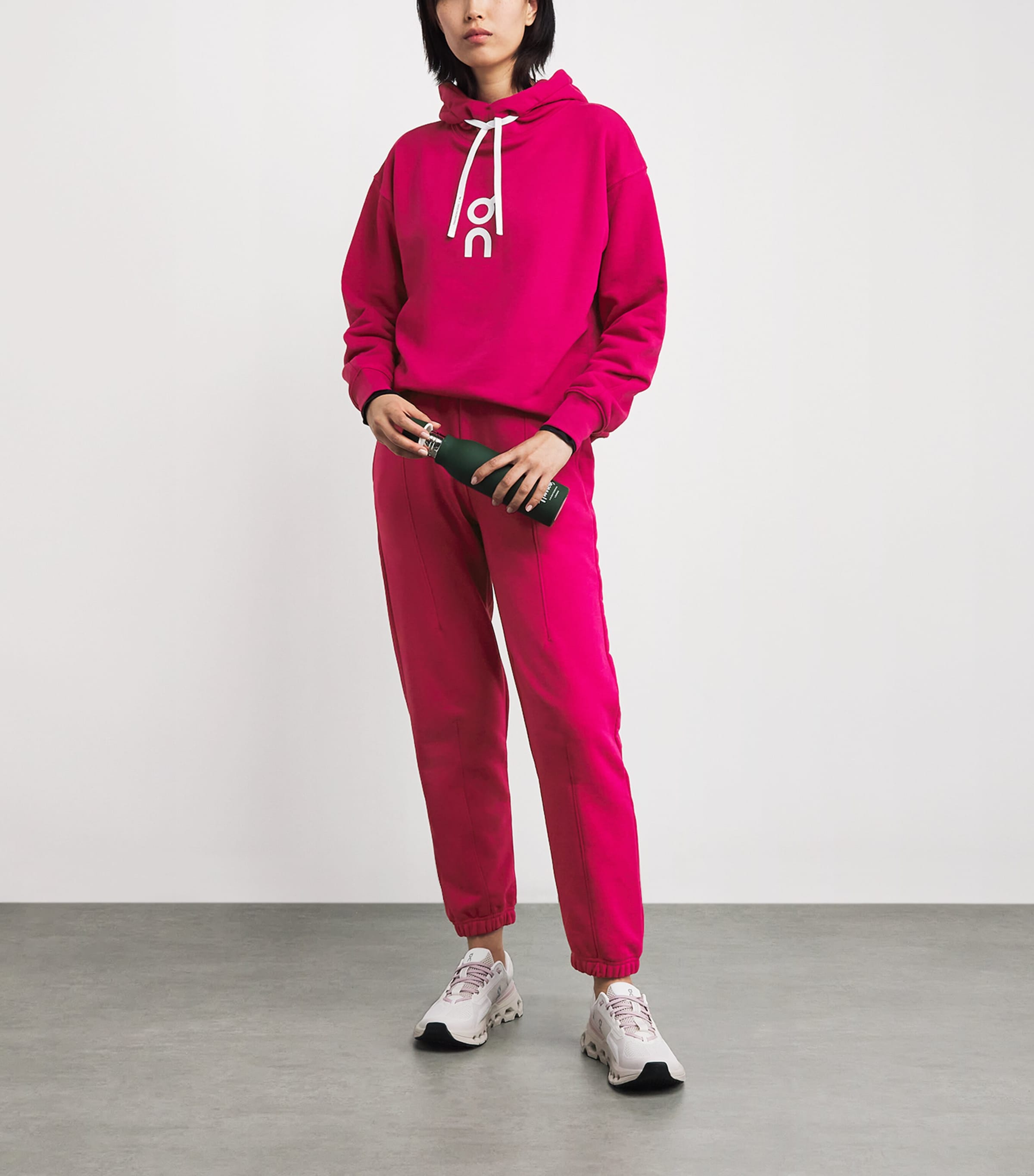 Organic Cotton-Blend Club Hoodie GRENADINE Image 2