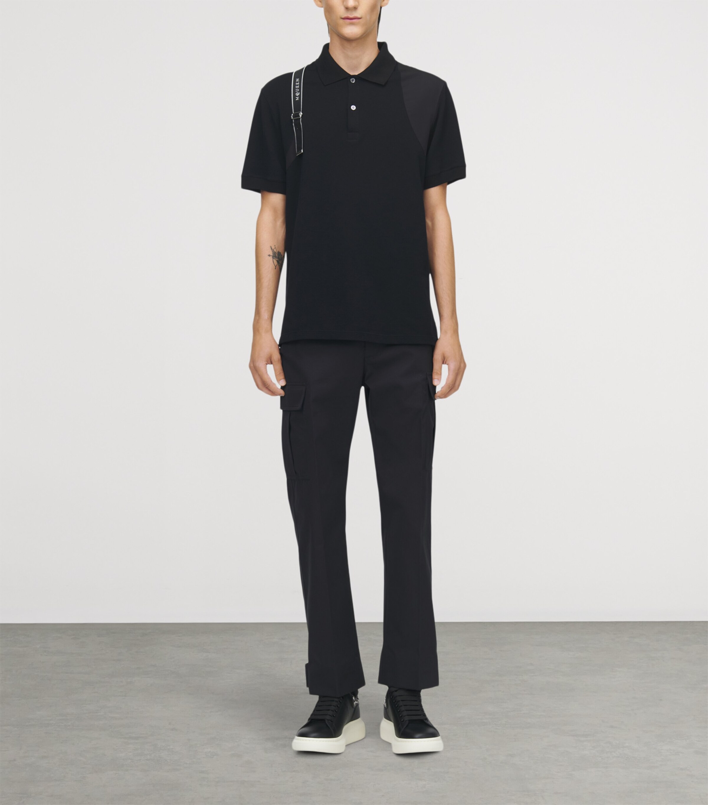 Cotton Harness Polo Shirt 1000 Image 2