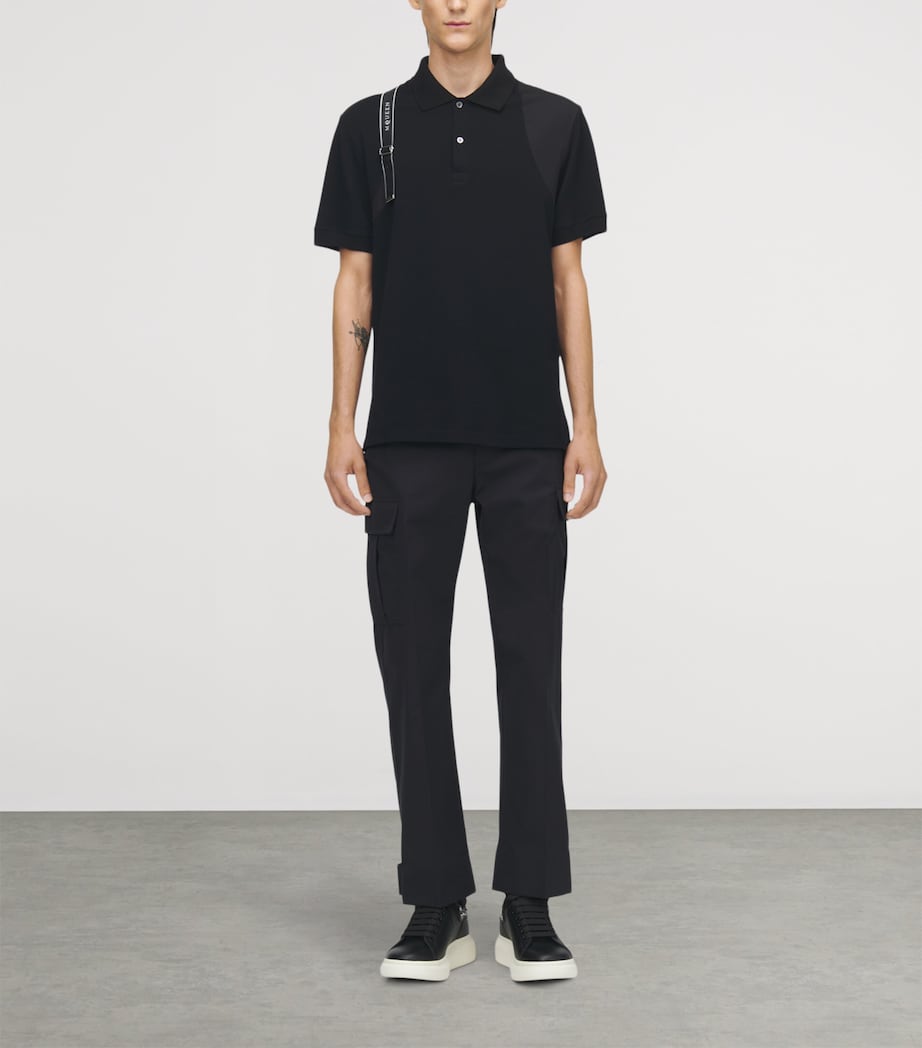 Cotton Harness Polo Shirt 1000 Image 2