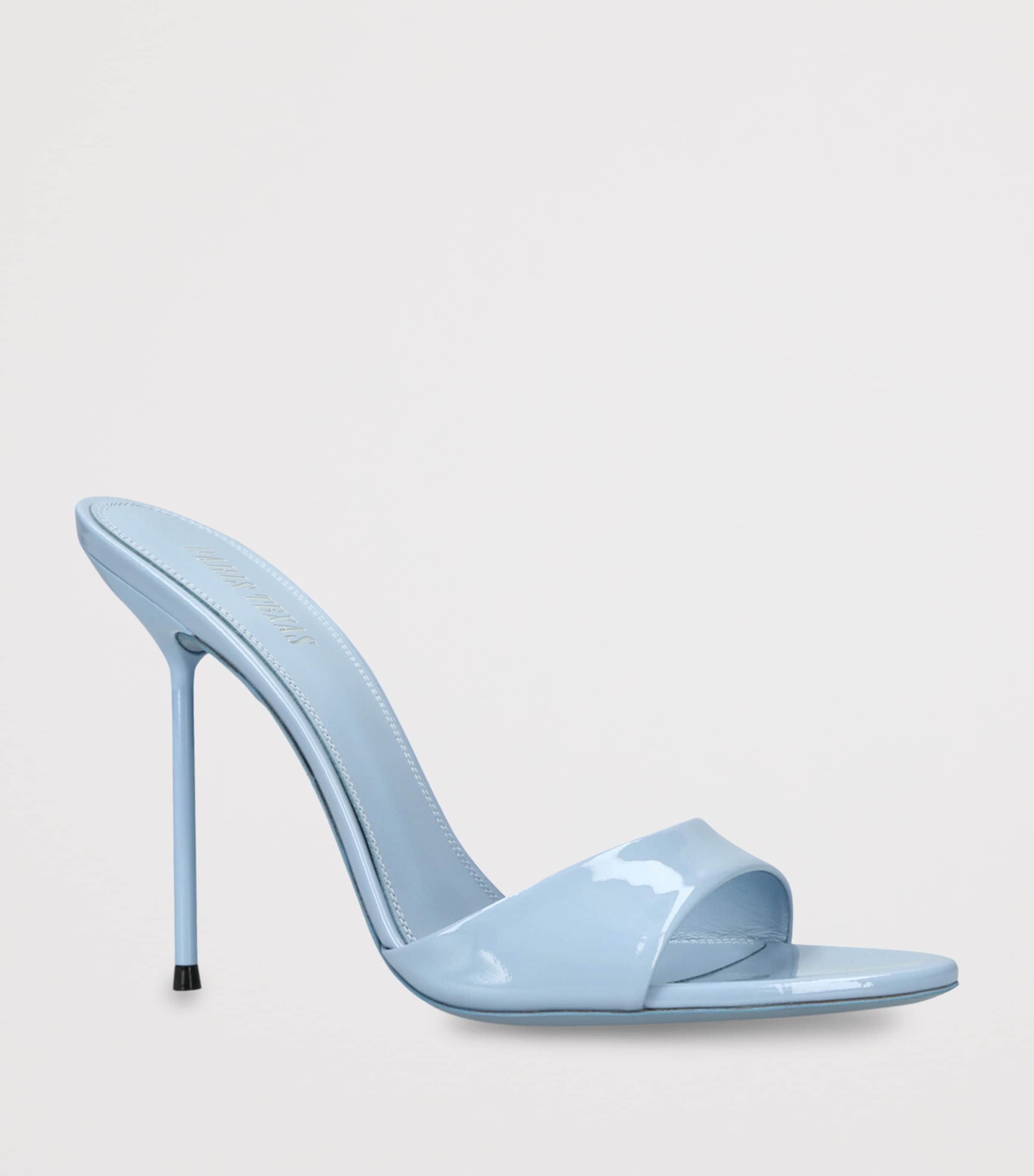 Paris Texas Patent Leather Lidia Mules 105 Blue Image 3