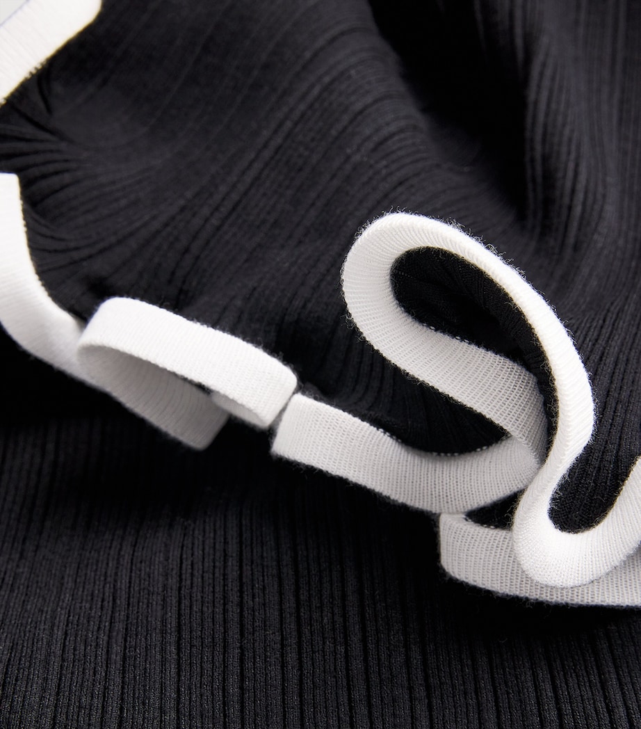 Long-Sleeve Solani Midi Dress BLACK Image 5