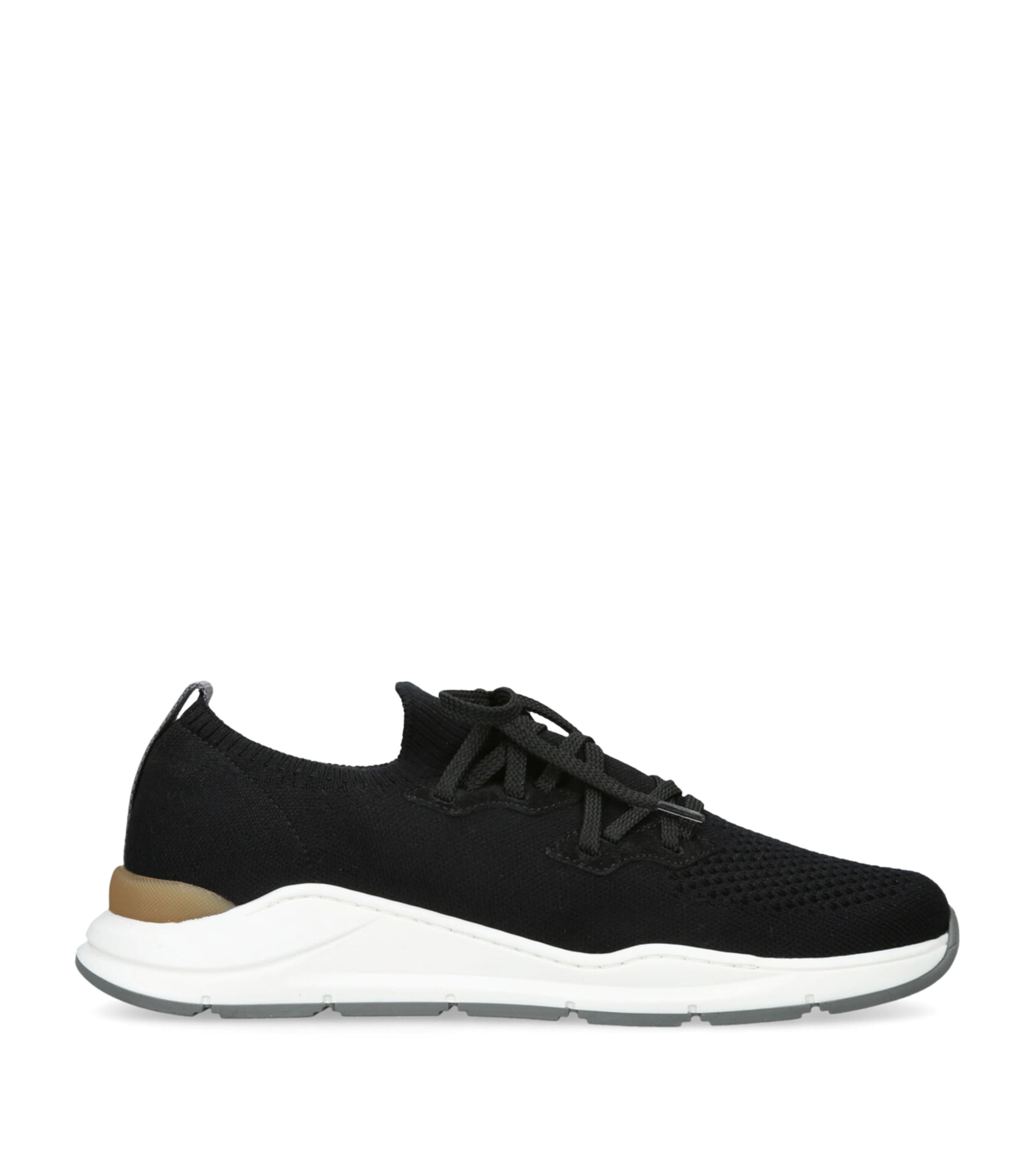 Brunello Cucinelli Knitted Sneakers In Black