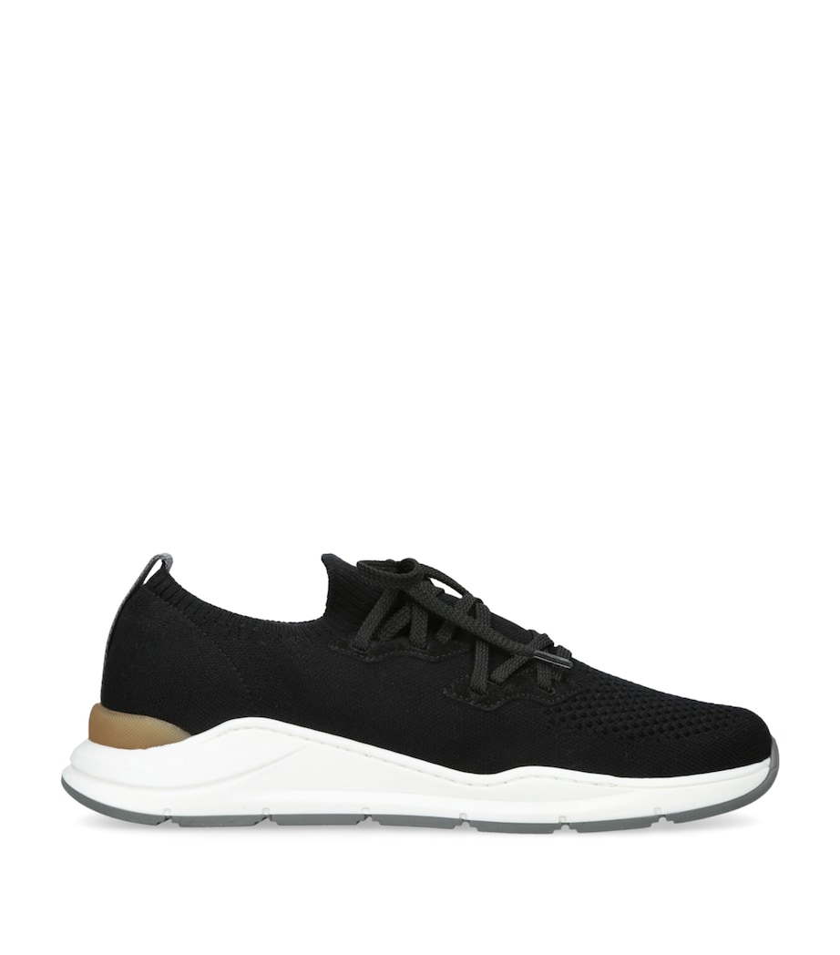 Brunello Cucinelli Kids Knitted Sneakers Black Image 1