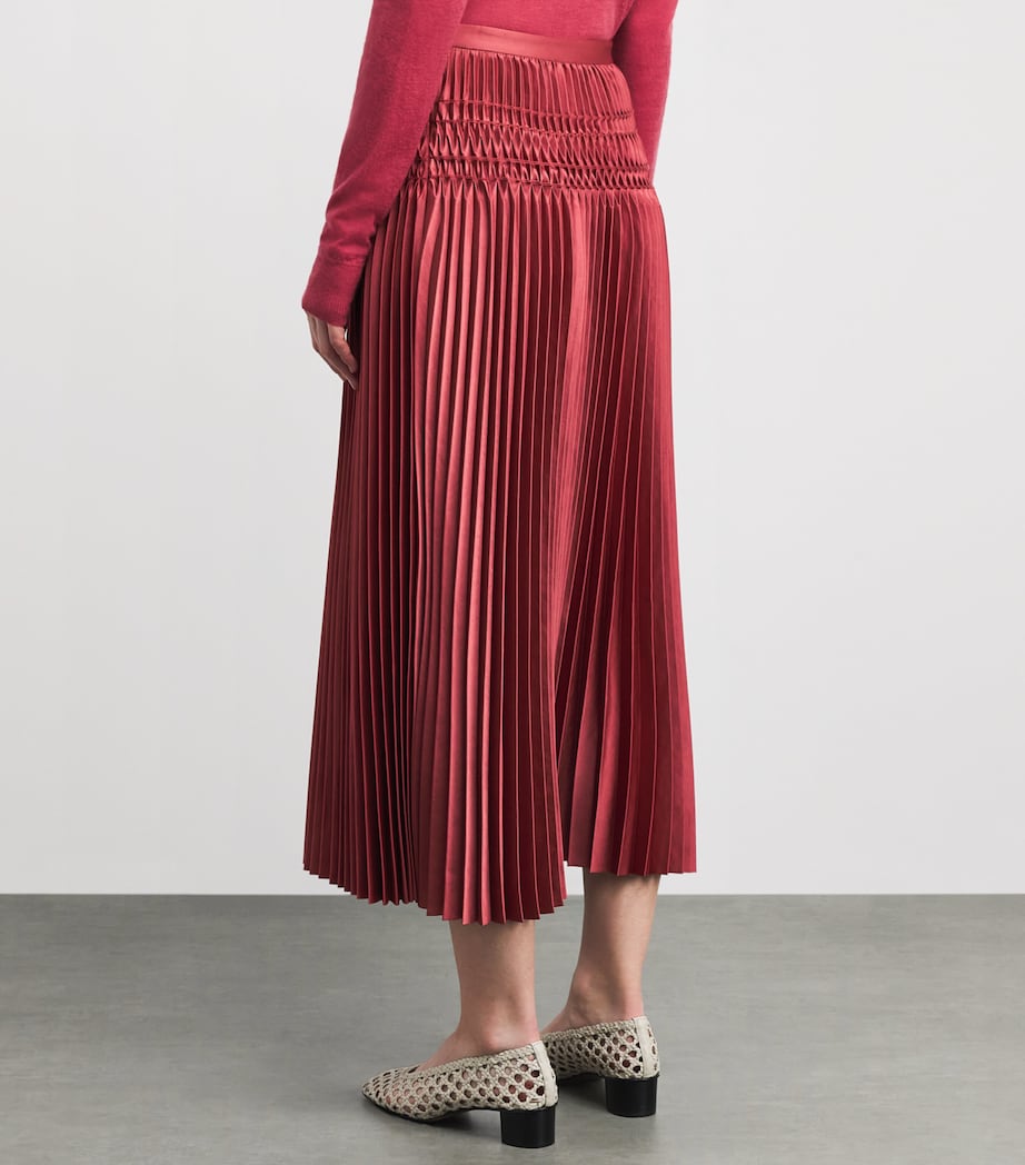 Hayes Pleated Midi Skirt MULBERRY Image 4