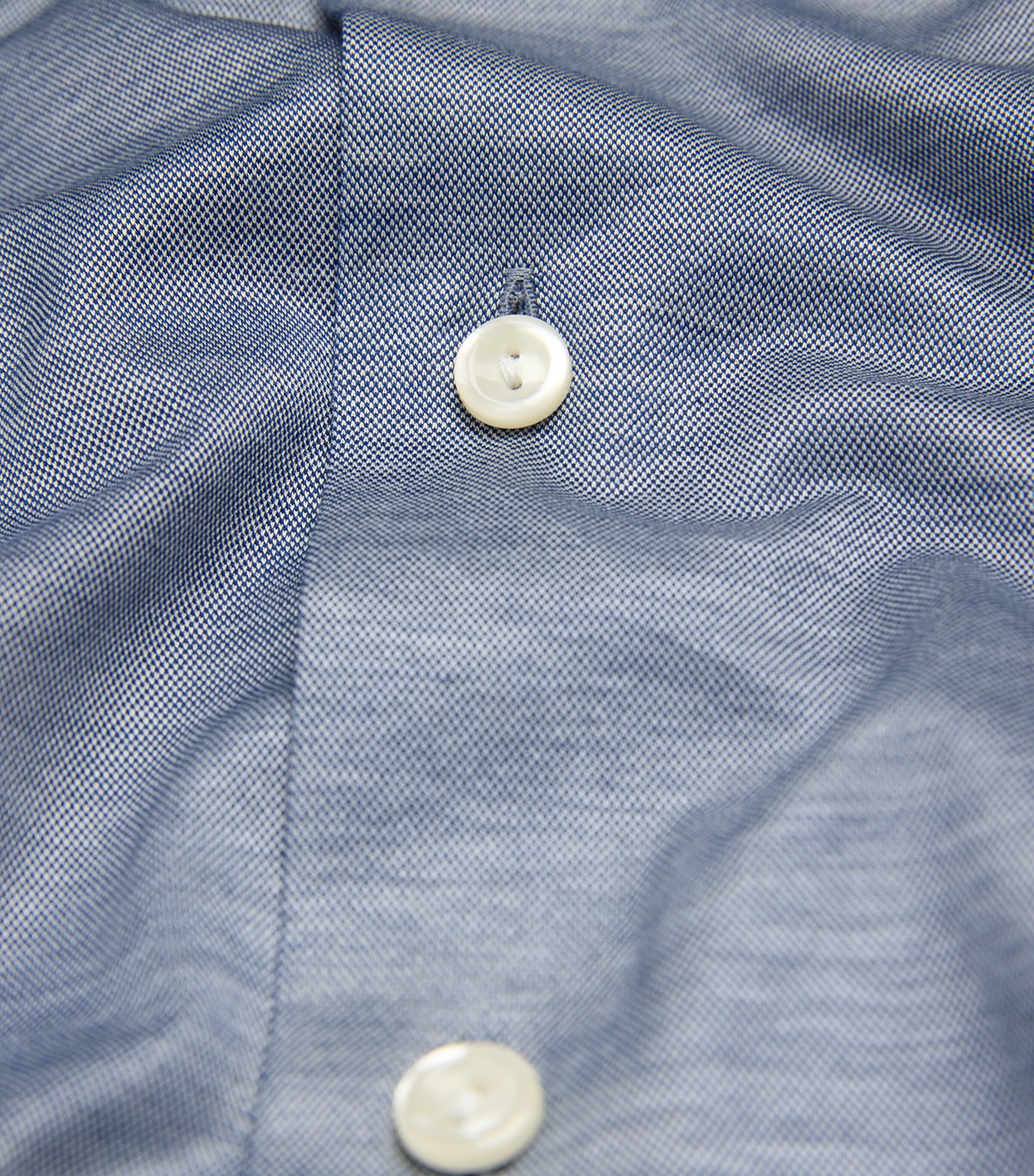 Eton Mens Cotton Filo di Scozia Shirt Dark Blue Image 5