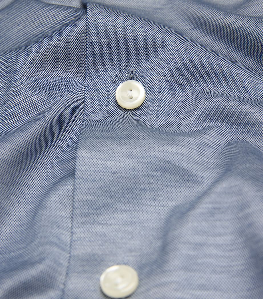 Cotton Filo di Scozia Shirt 26 DARK BLUE Image 5