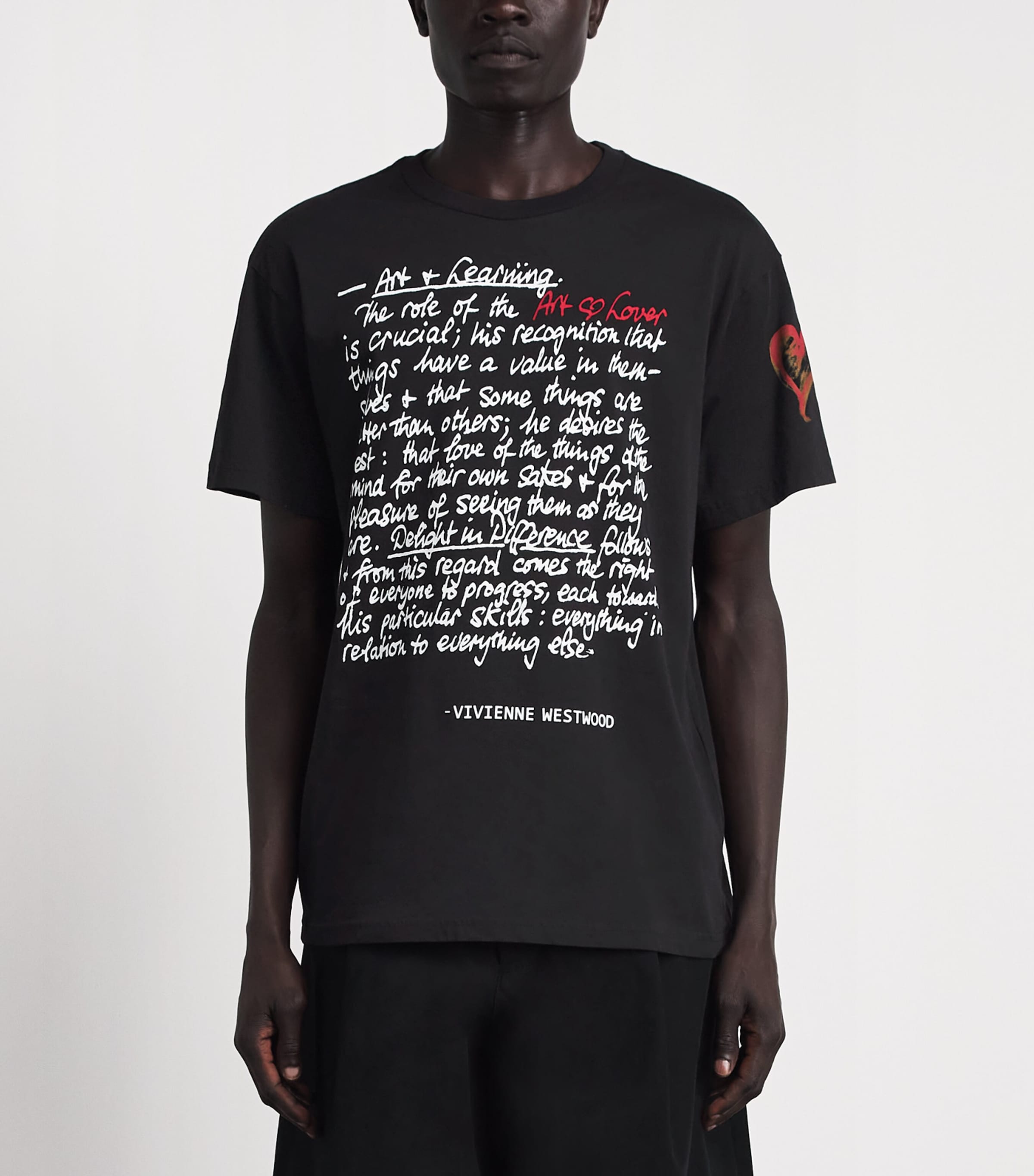 Vivienne Westwood Mens Cotton Printed T-Shirt Black Image 4
