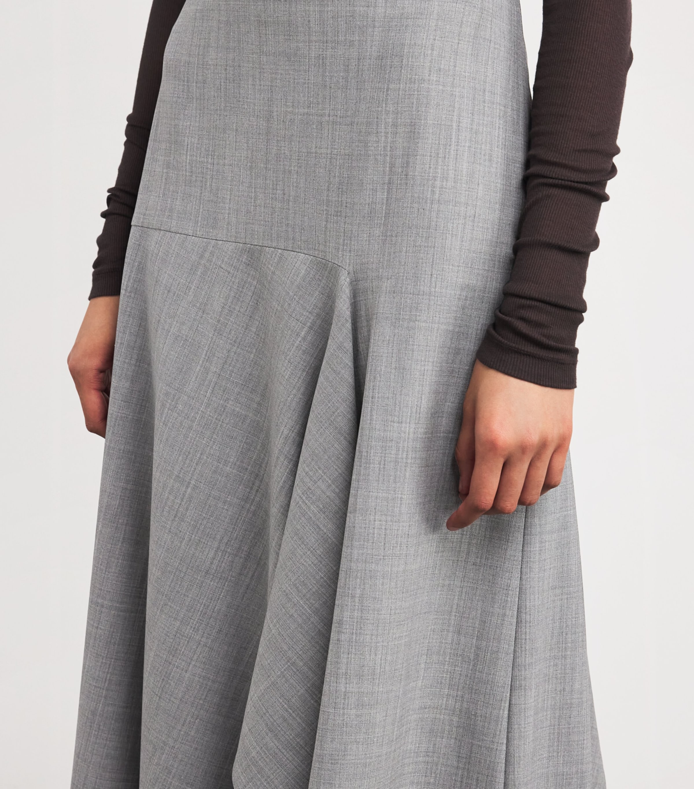Wool-Blend Asymmetric Midi Skirt 8179 ROCCIA MELANGE Image 6