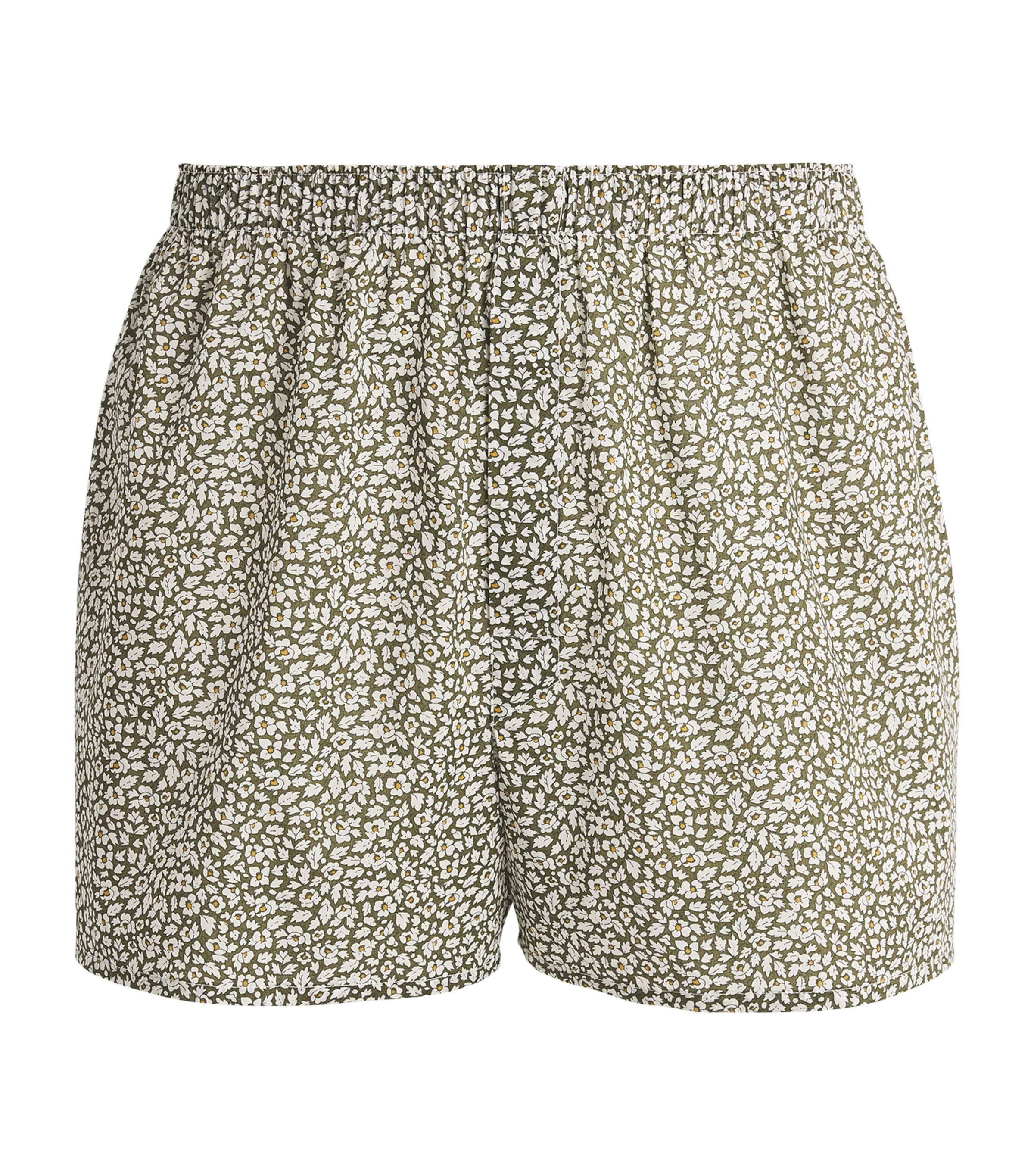 Sunspel Cotton Classic Boxer Shorts In Green