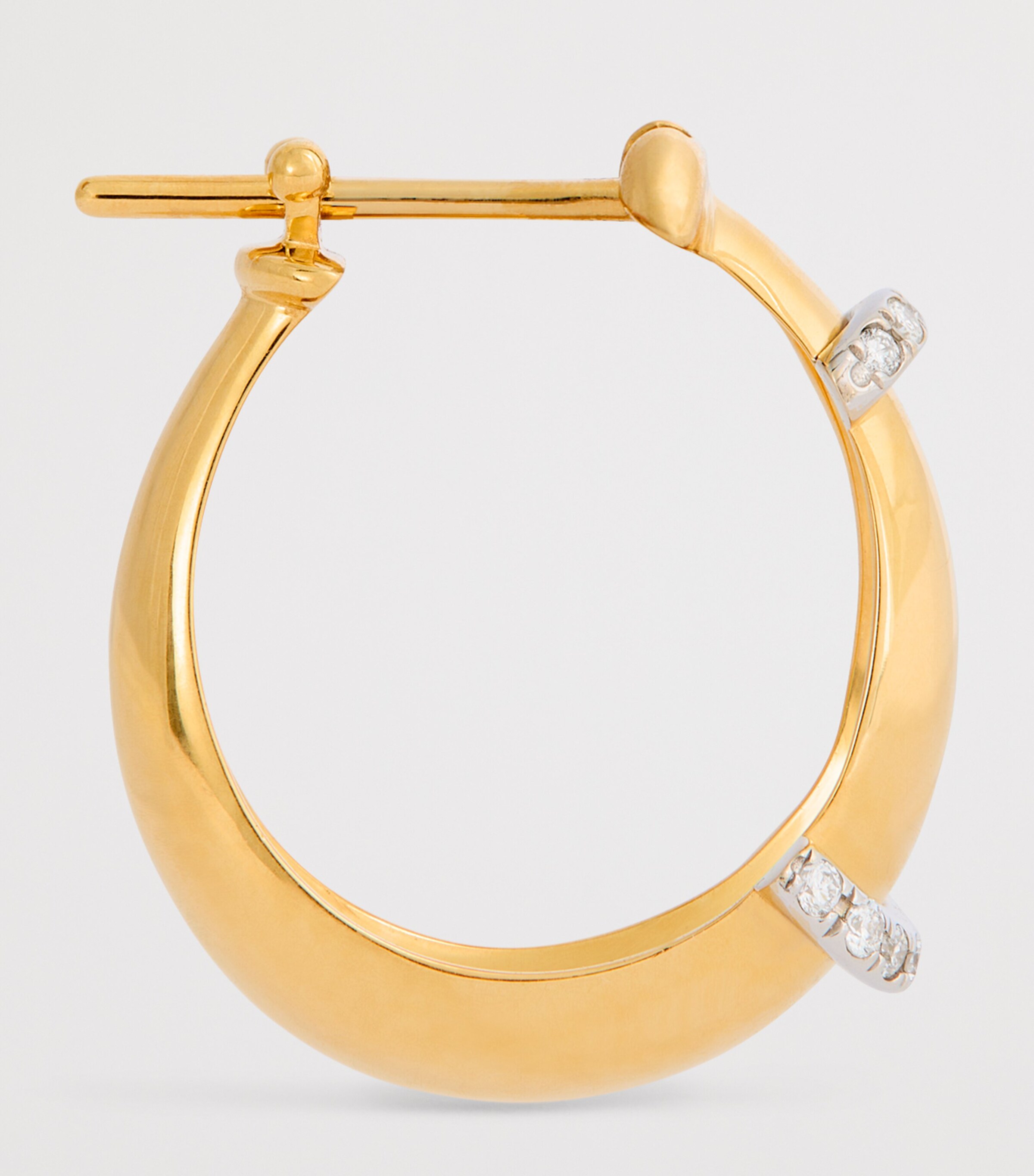 L'ATELIER NAWBAR Mixed Gold and Diamond Buoy Lot N*91 Earrings Yellow Gold Image 4
