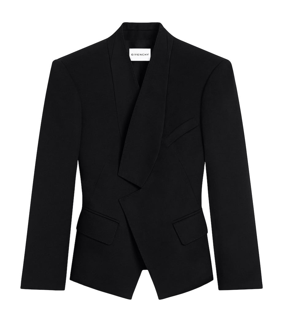 Givenchy Womens Wool Reverse Blazer Image 1