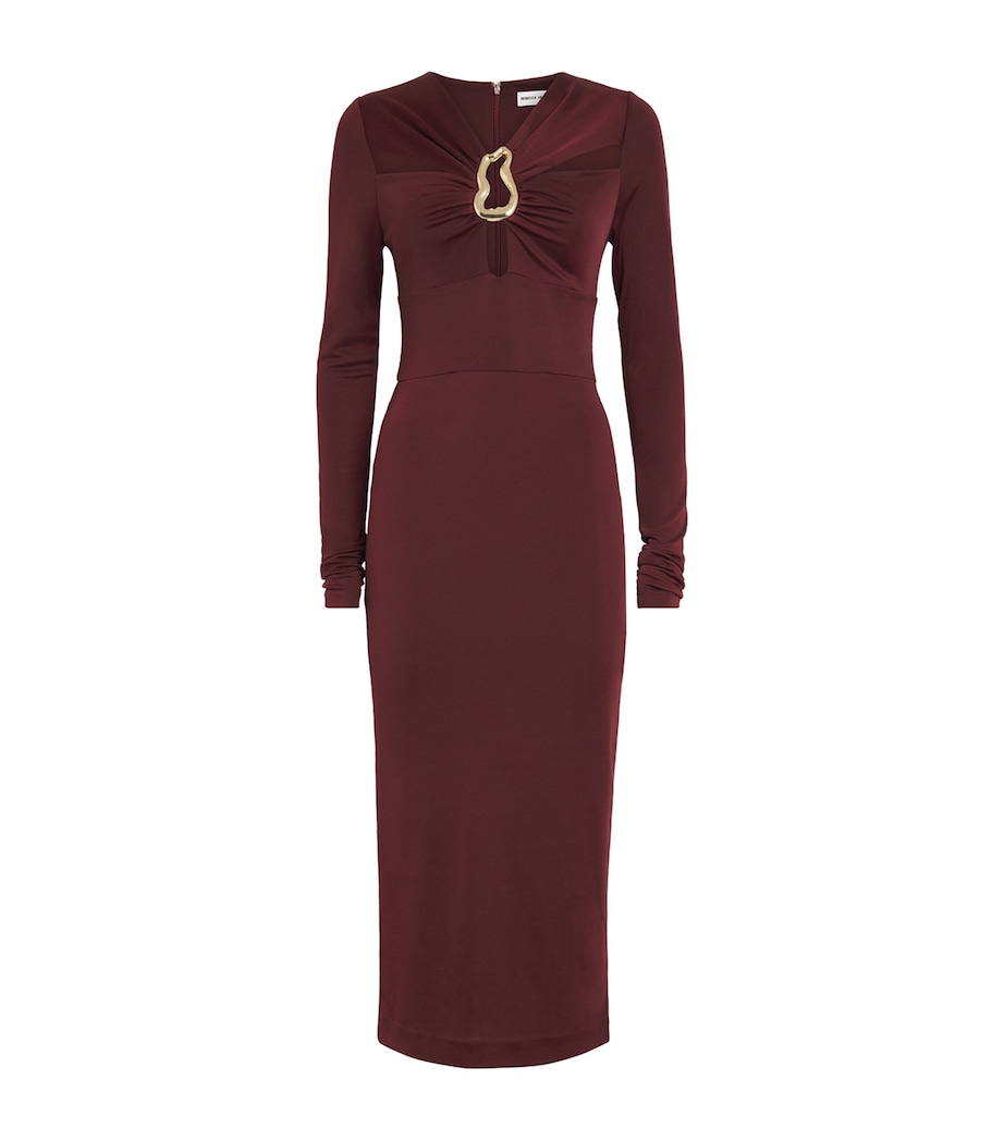 Jersey Mischa Midi Dress WINE Image 1