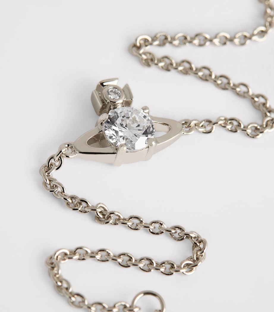 Small Reina Bracelet PLATINUM / WHITE CZ Image 4