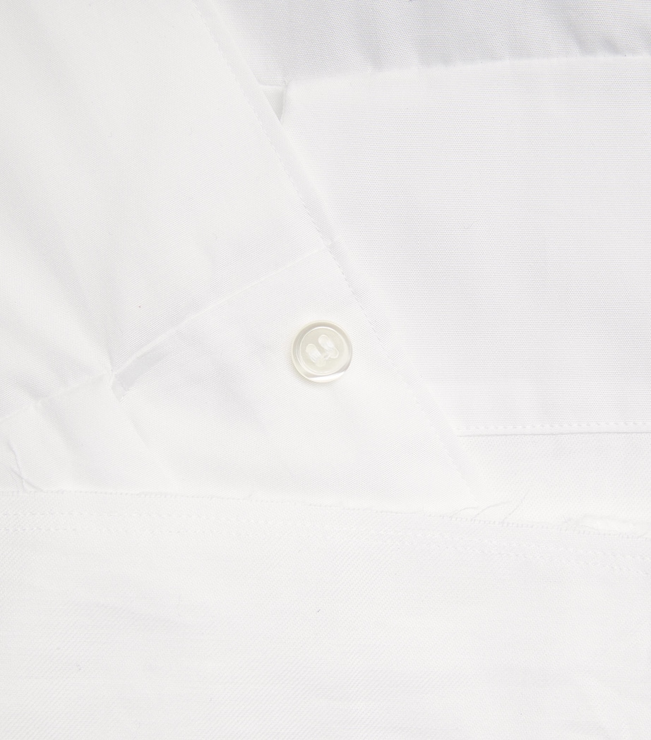 Comme Des Garçons Homme Plus Mens Cotton Open-Panel Shirt White X Off White Image 5