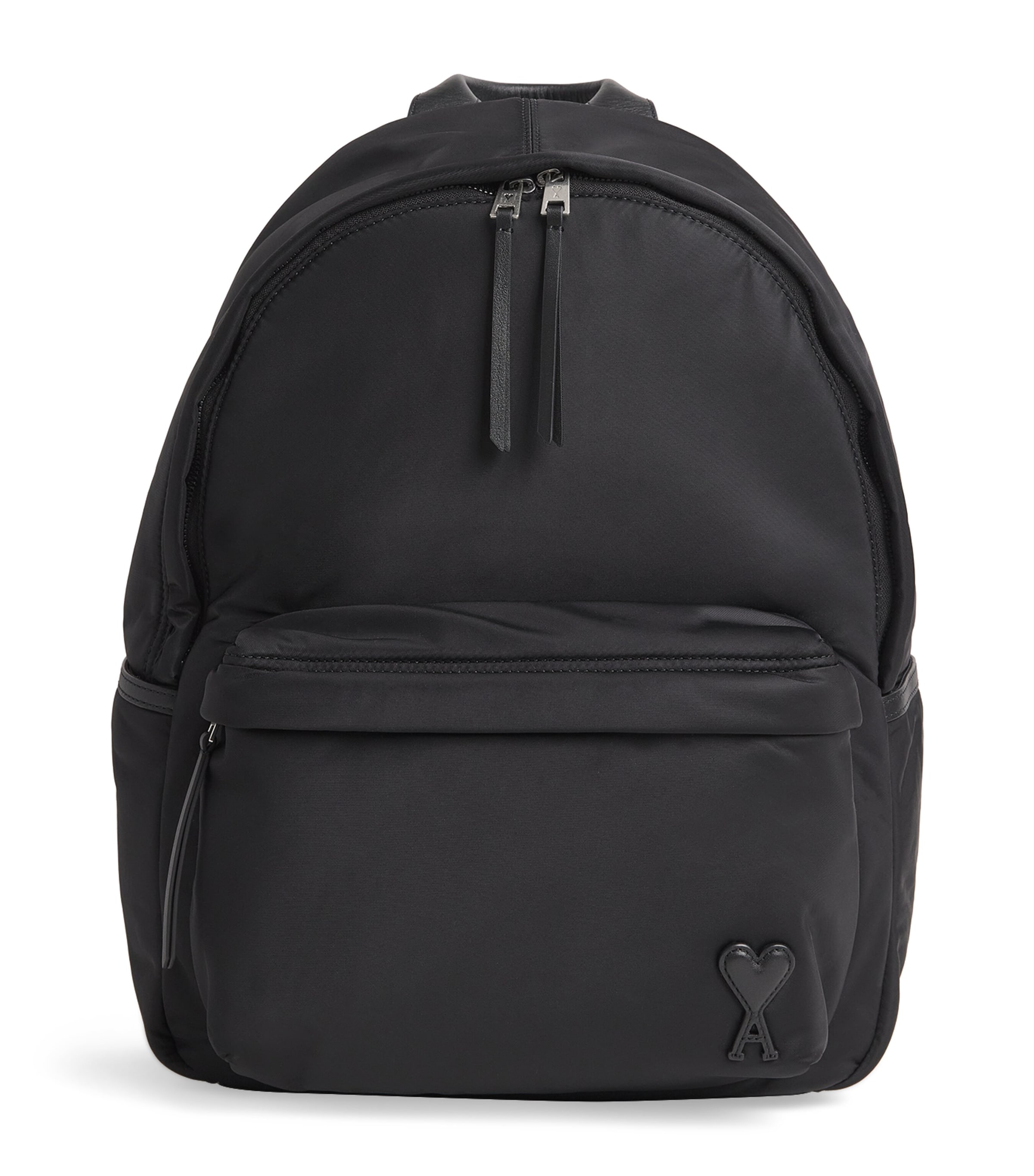 Ami Alexandre Mattiussi Canvas Marcel Backpack In Black