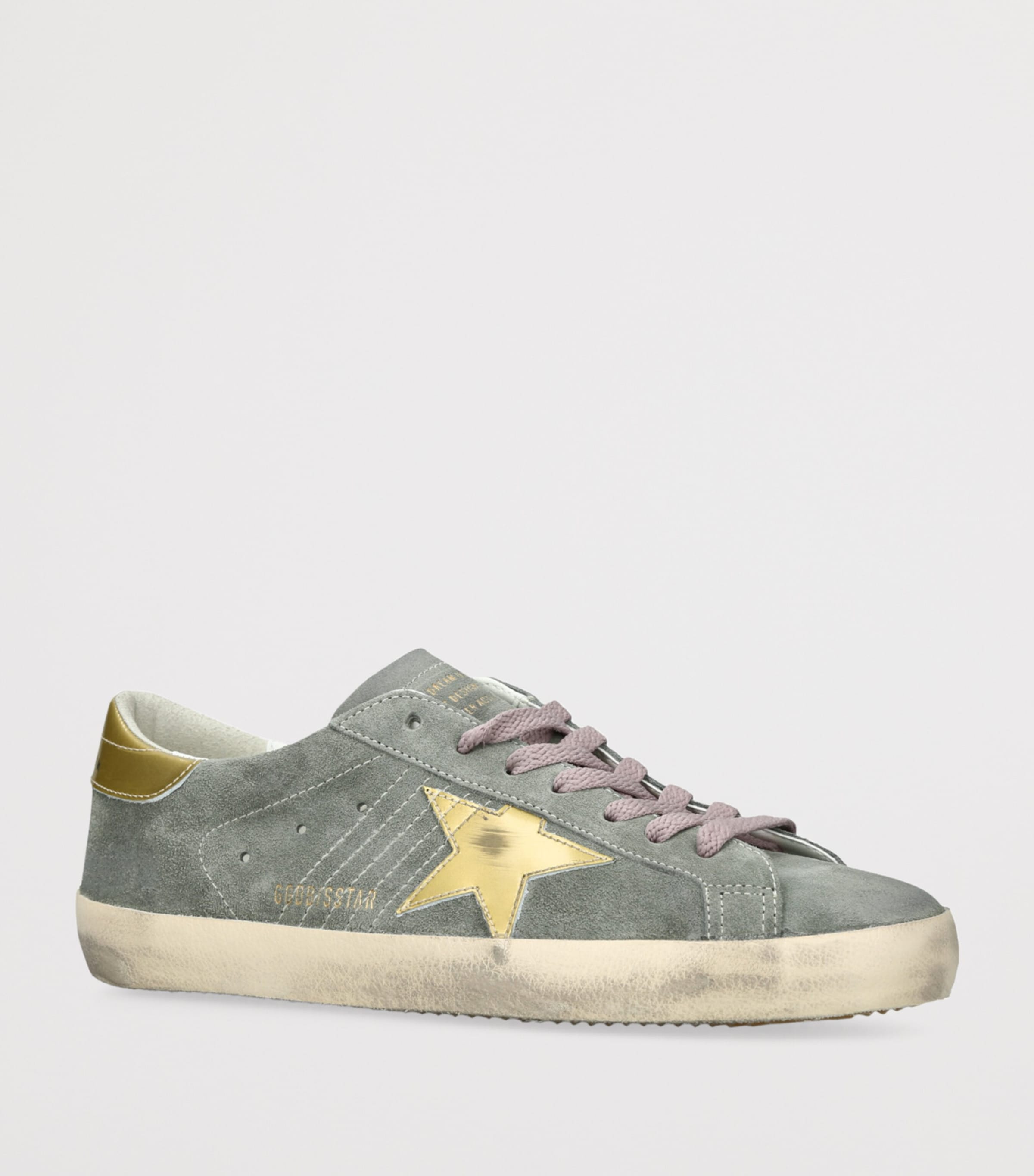 Golden Goose Suede Super-Star Sneakers Green Oth Image 3