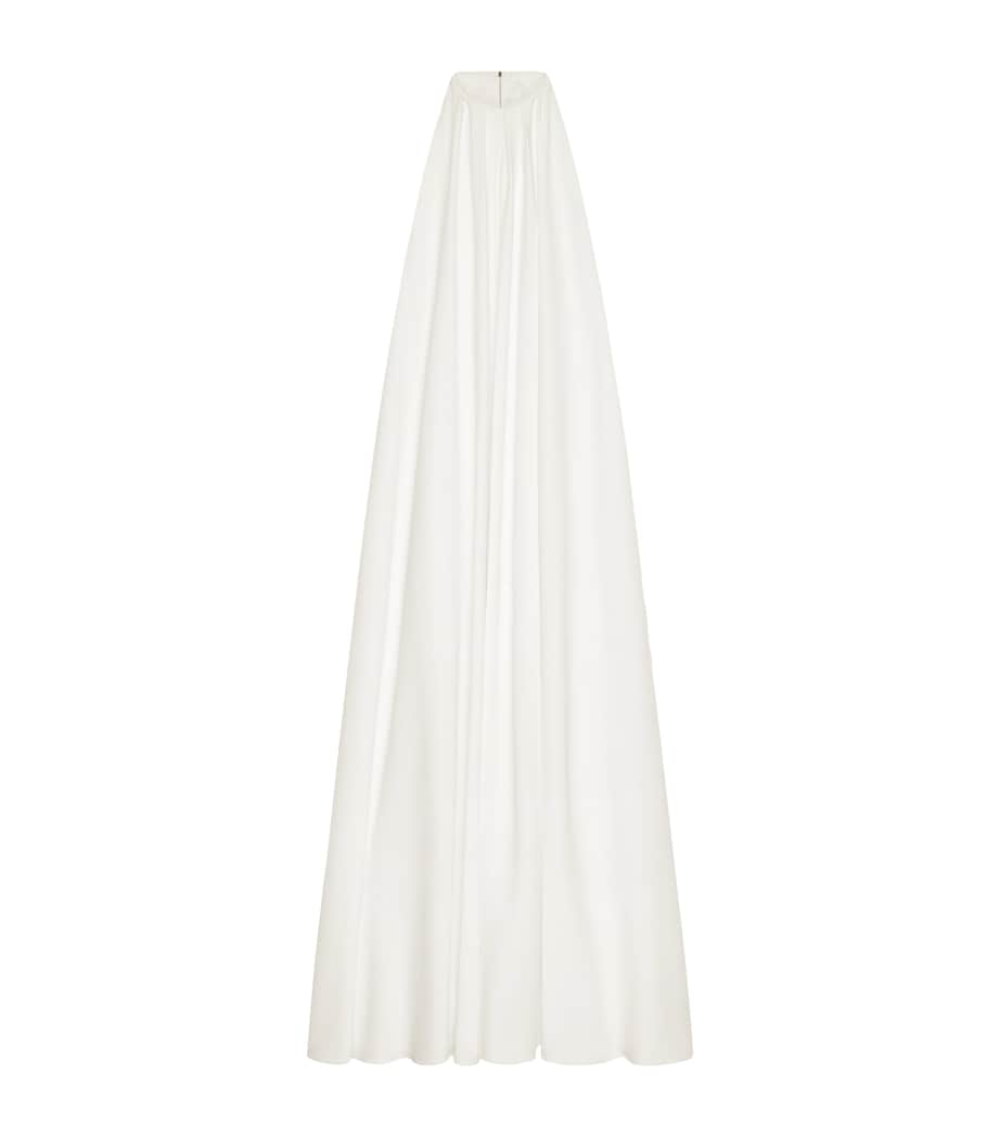 Crepe Halterneck Maxi Dress IVORY Image 1