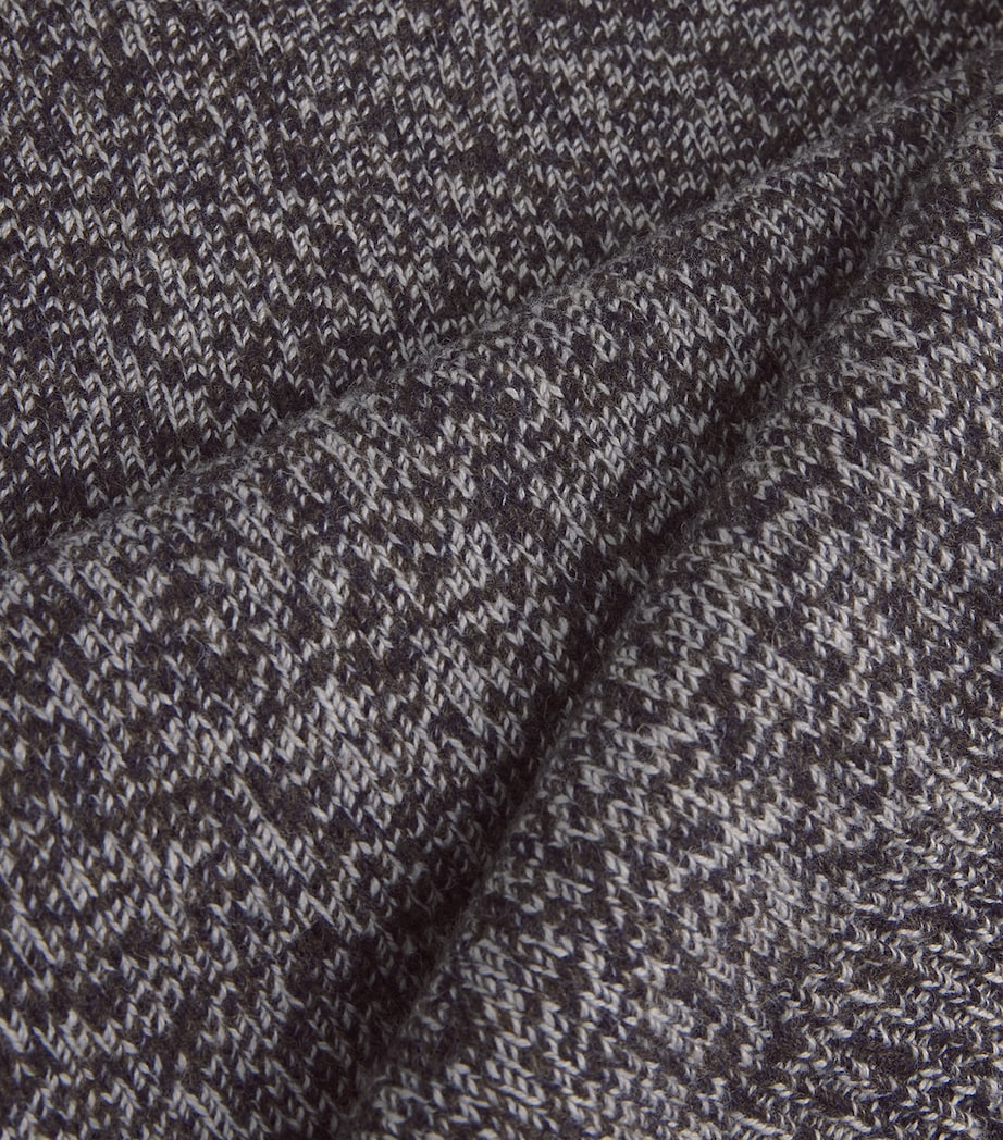 Lambswool Hemyl Sweater NAVY MOULINE Image 5