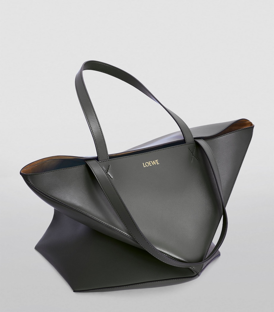 Large Fold Puzzle Tote Bag BLACK Image 6