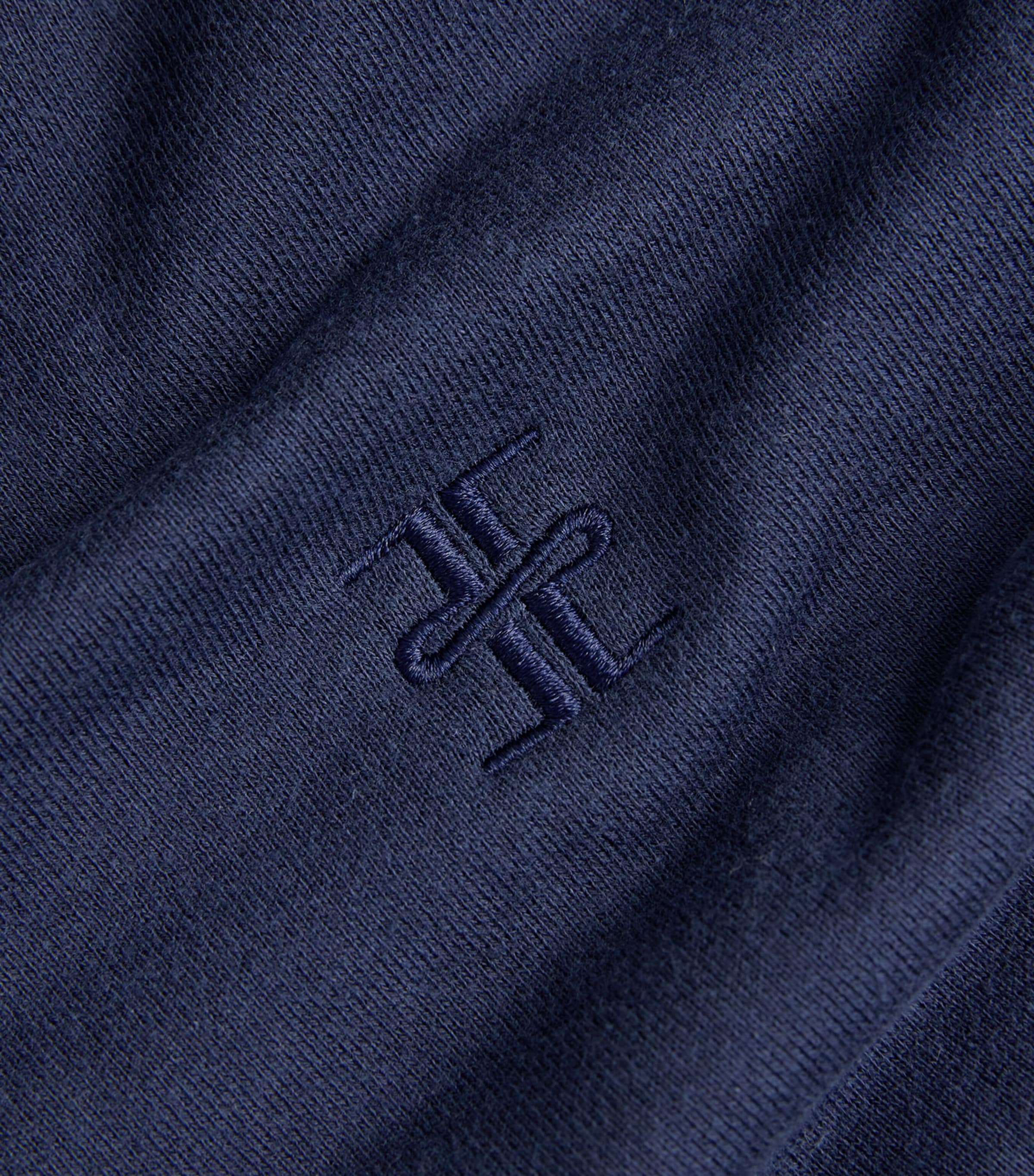 Cropped Half-Zip Sweatshirt NAVY Image 2