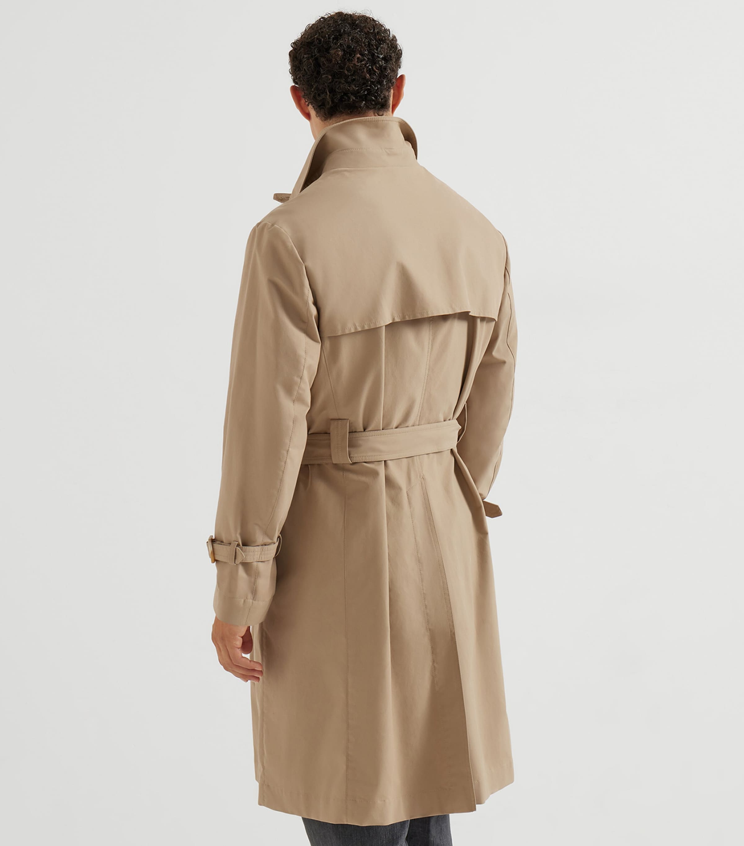 Brunello Cucinelli Mens Water-Resistant Trench Coat Image 5