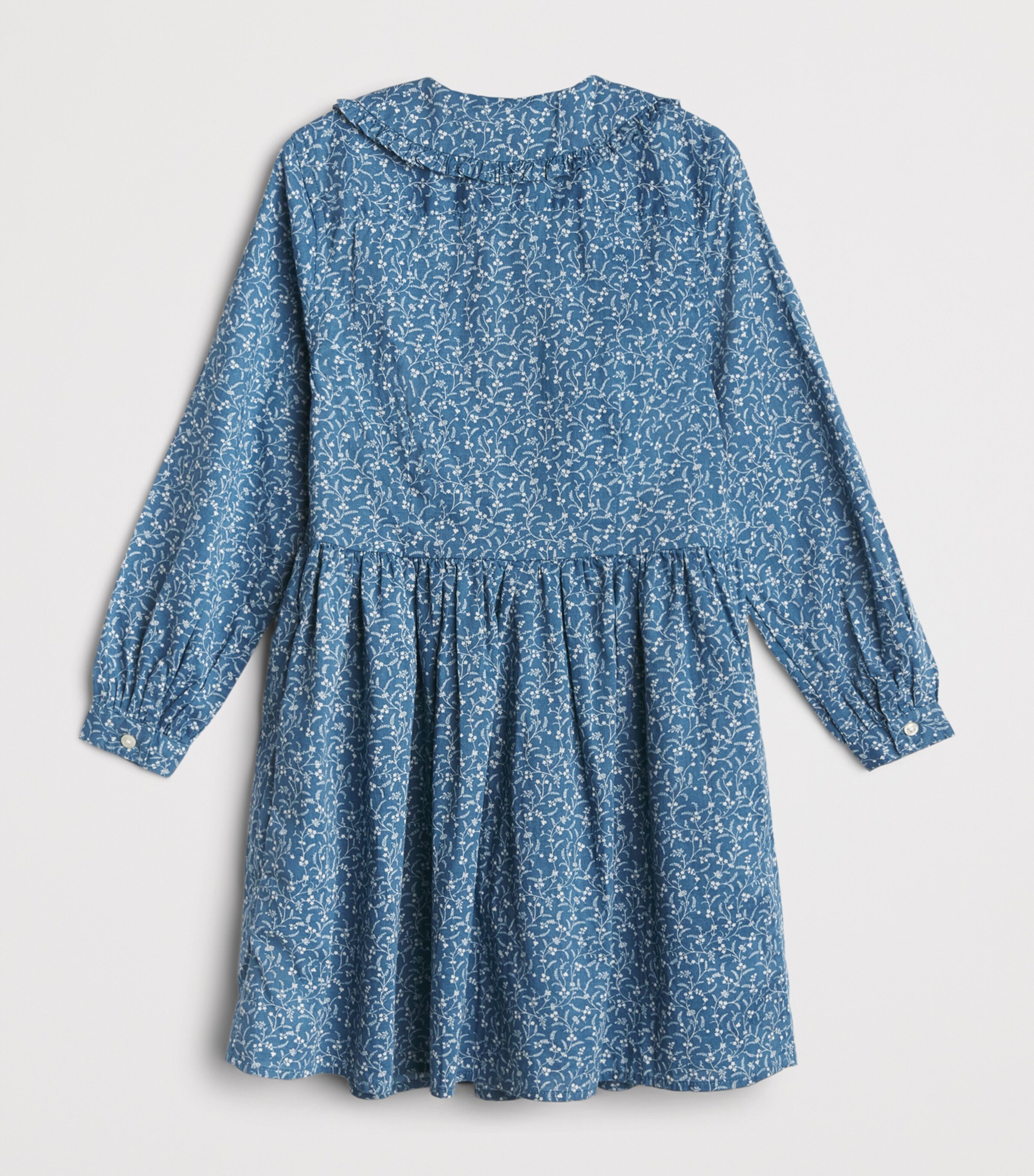 Ralph Lauren Kids Cotton Printed Dress (2-6 Years) Prolyn Floral Blue Image 2
