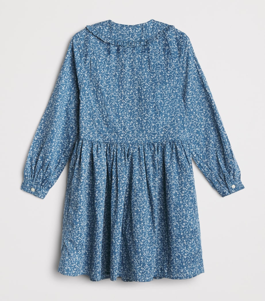 Ralph Lauren Kids Cotton Printed Dress (2-6 Years) Prolyn Floral Blue Image 2