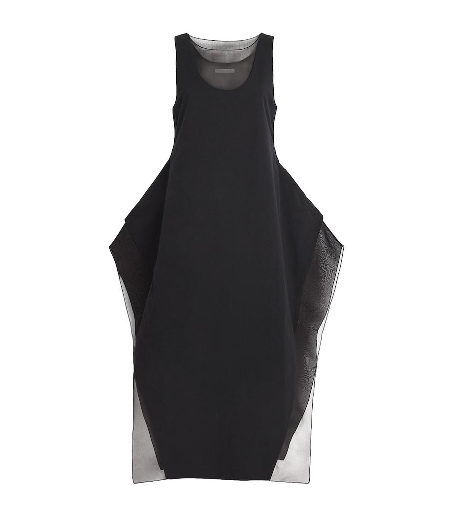 Cotton Sleeveless Maxi Dress BLACK Image 1