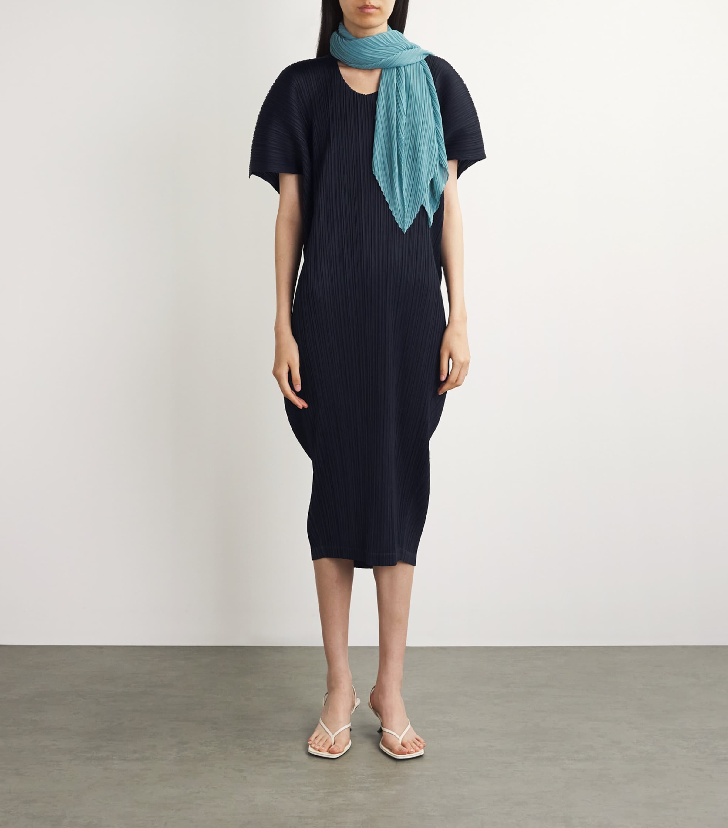 Pleats Please Issey Miyake Pleated Space Rock Midi Dress Pleats Please Issey Miyake Pleated Space Rock Midi Dress