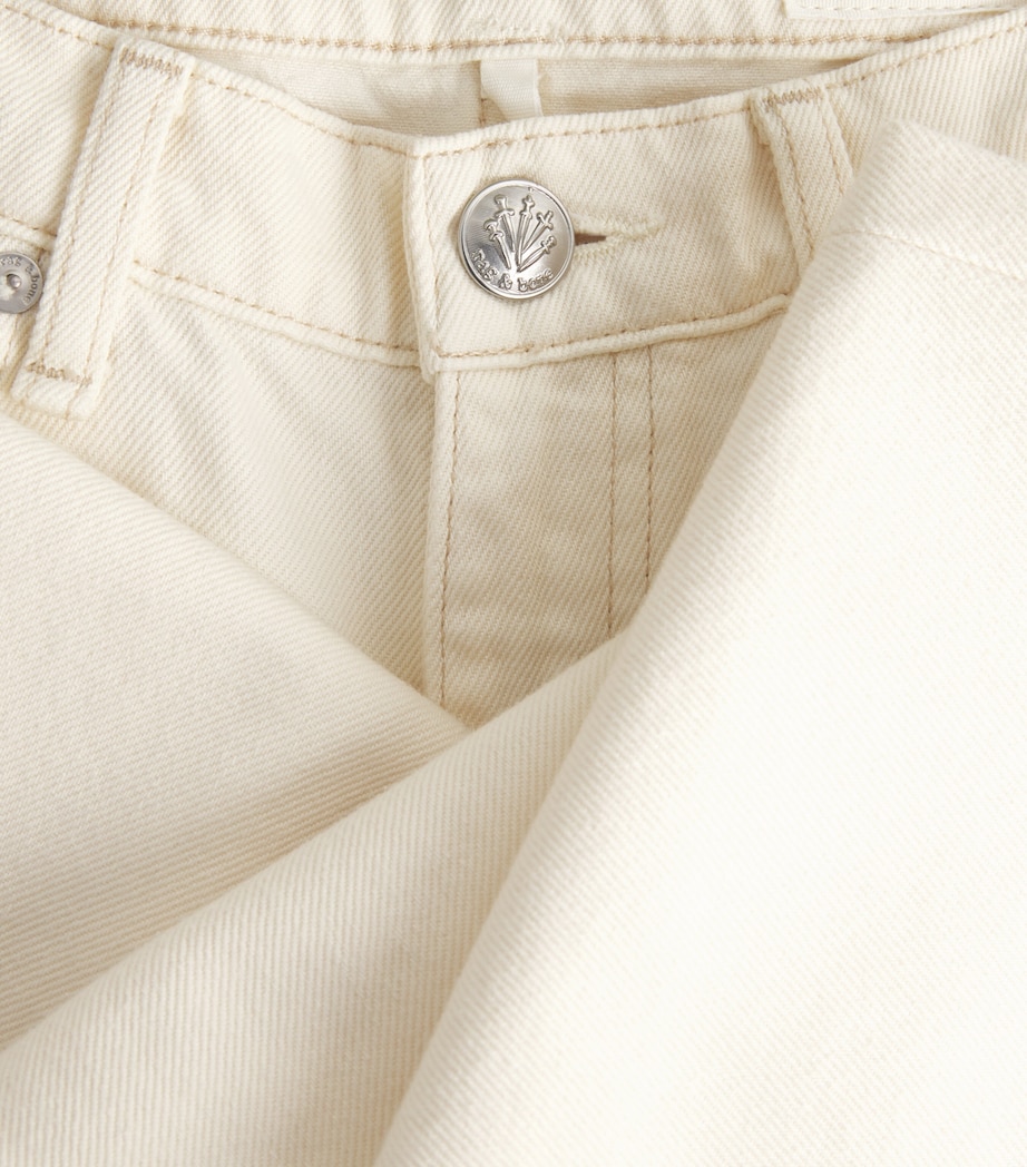 Rag & Bone Womens Shea Straight Jeans Ecru Image 6